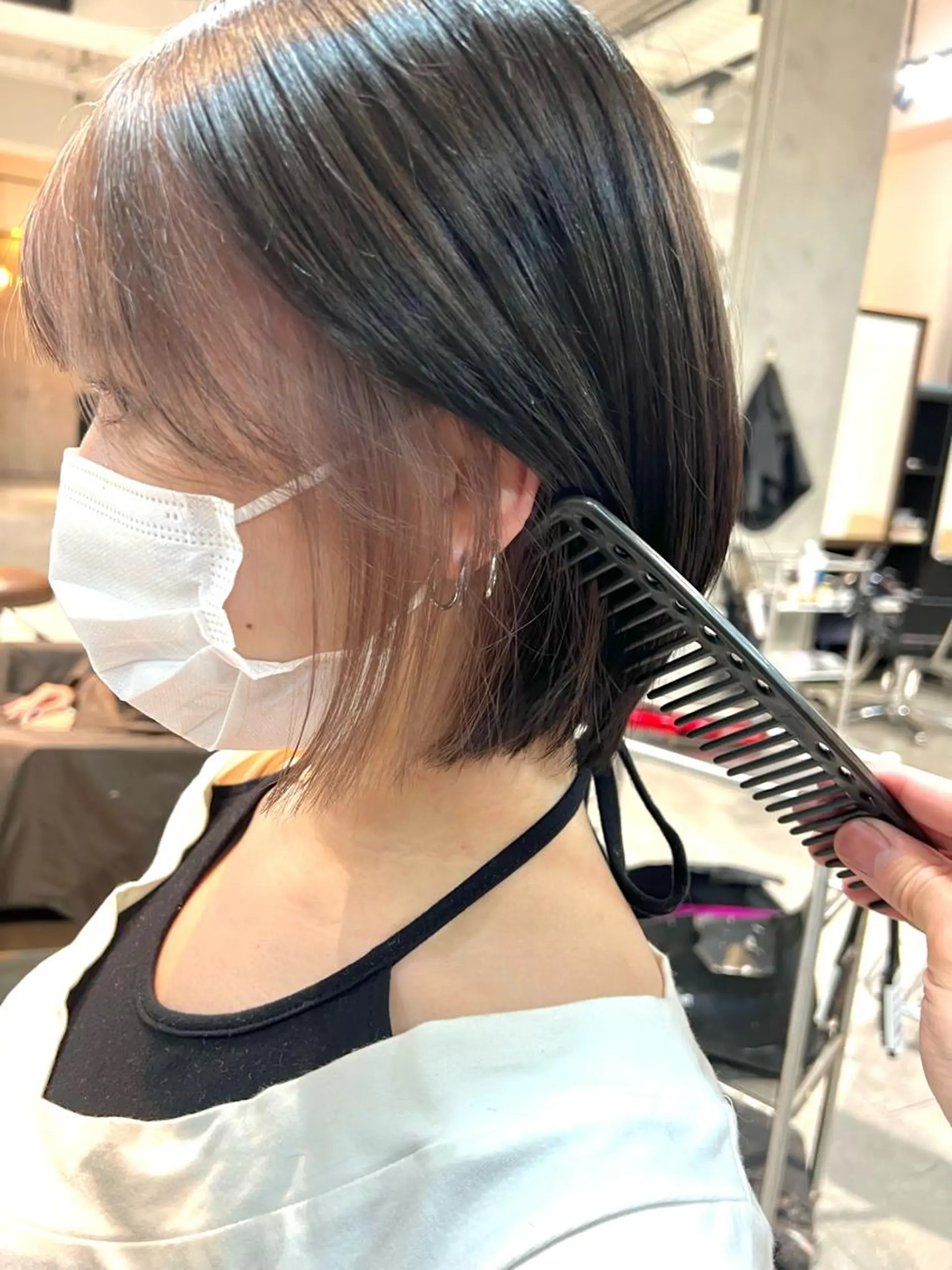 ミディアム カラー ヘアアレンジ ヘアカラー トリートメント ヘッドスパ ヘアセット 🌈インナーカラー ‘ショウマ’🌈のヘアスタイル