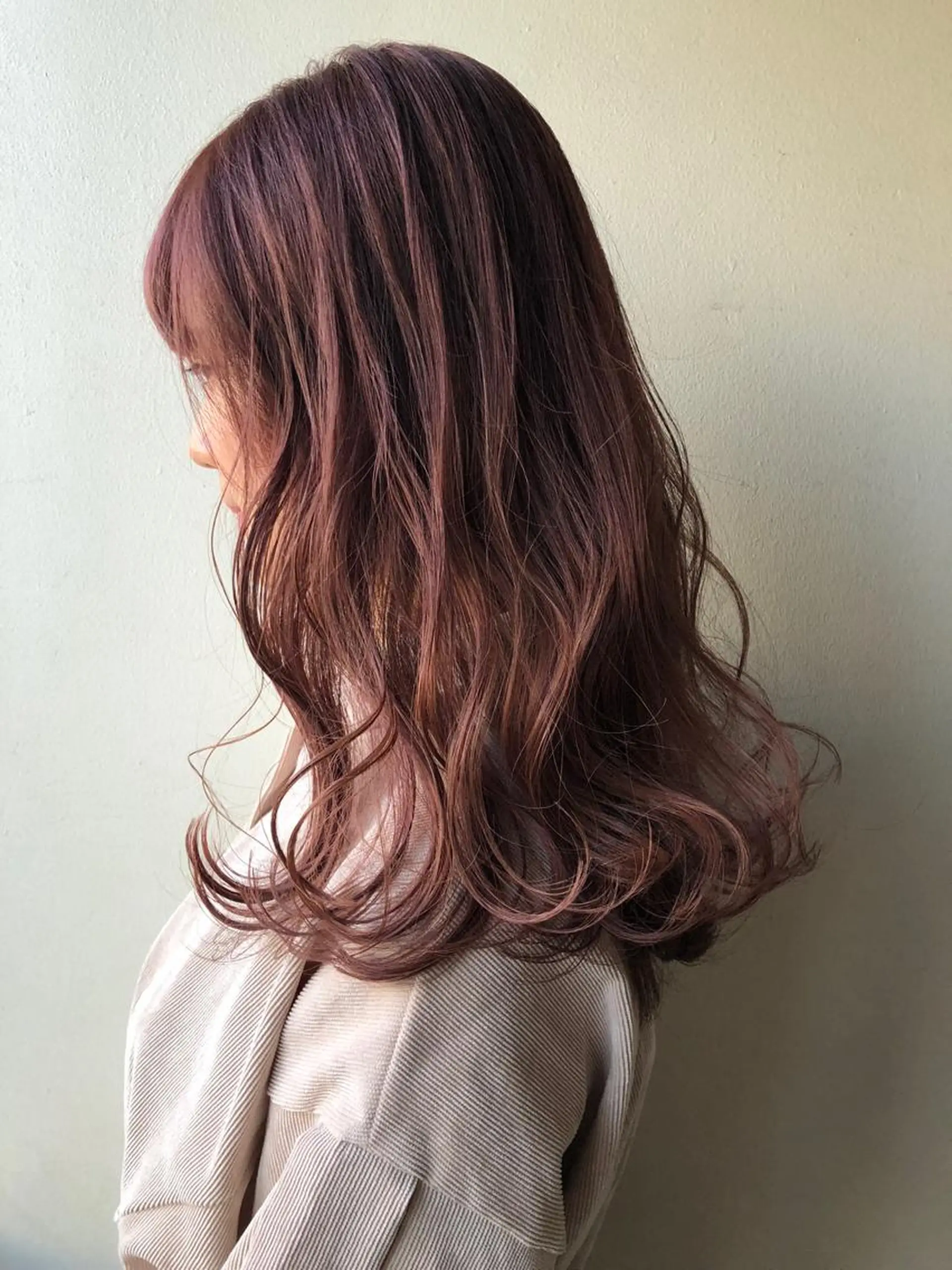 セミロング ヘアカラー トリートメント 🌻韓国風ヘア🌻 ✨🌷ナナコ🌷のヘアスタイル