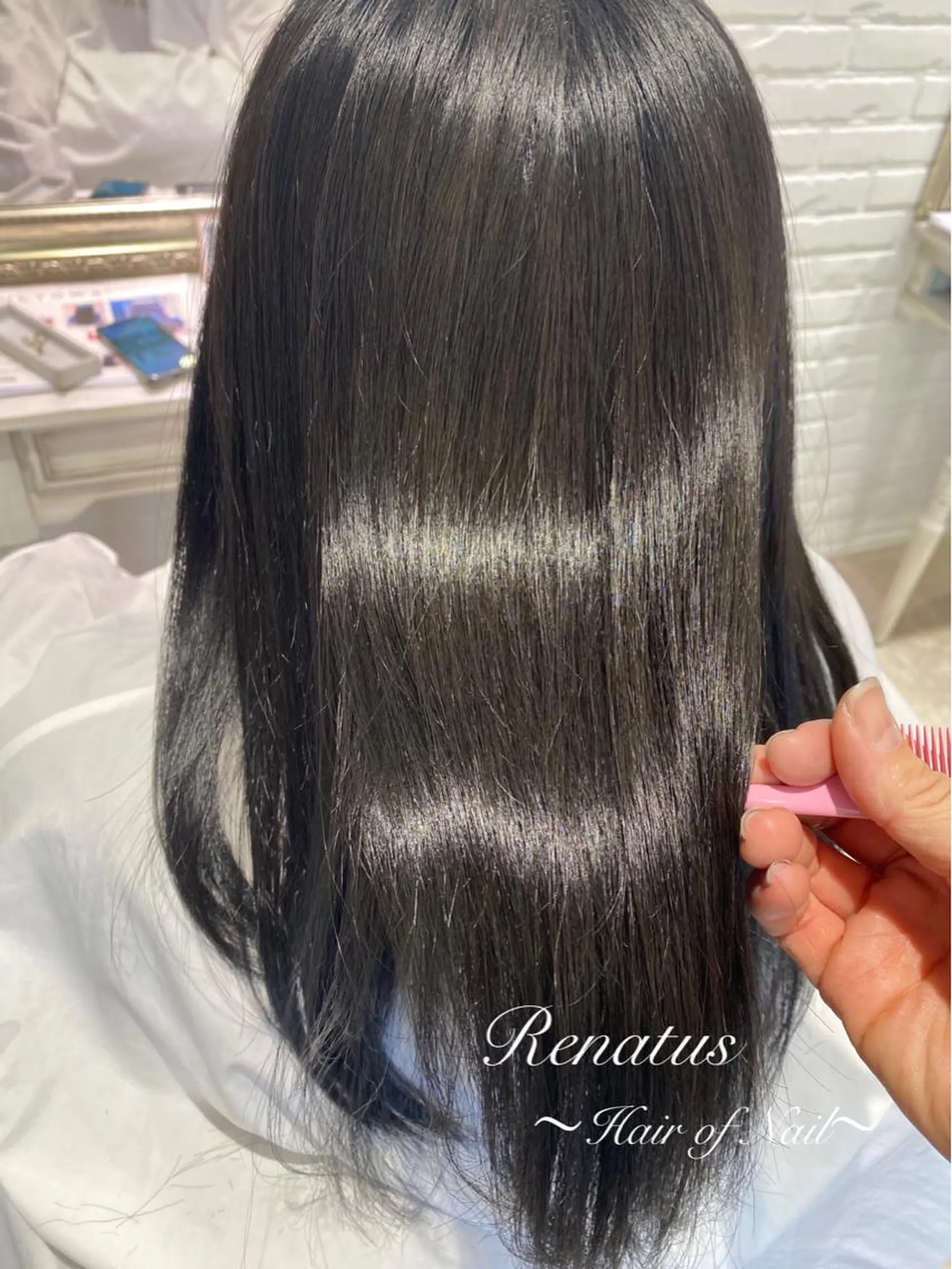 ロング カラー イルミナカラー トリートメント カット ヘアカラー トリートメント Renatus店長 金子裕美のヘアスタイル