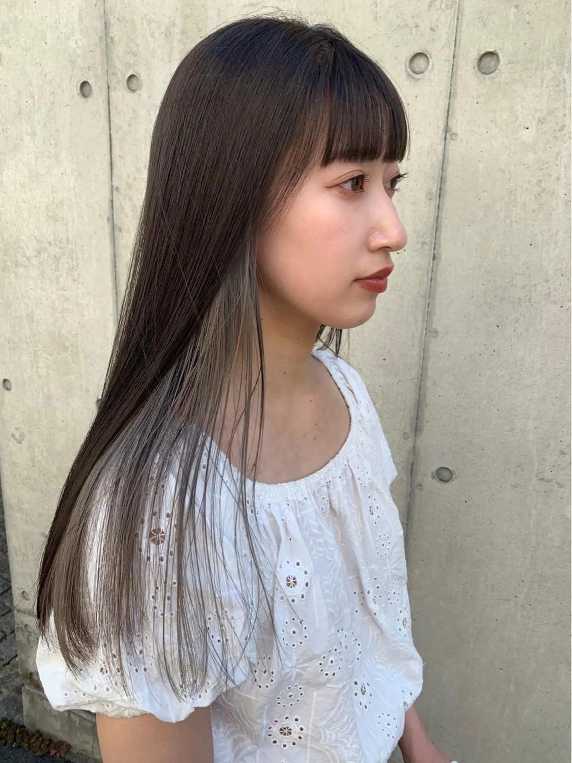 ロング カラー ブルーカラー まろやか透明感カラー ♡MANAのヘアスタイル