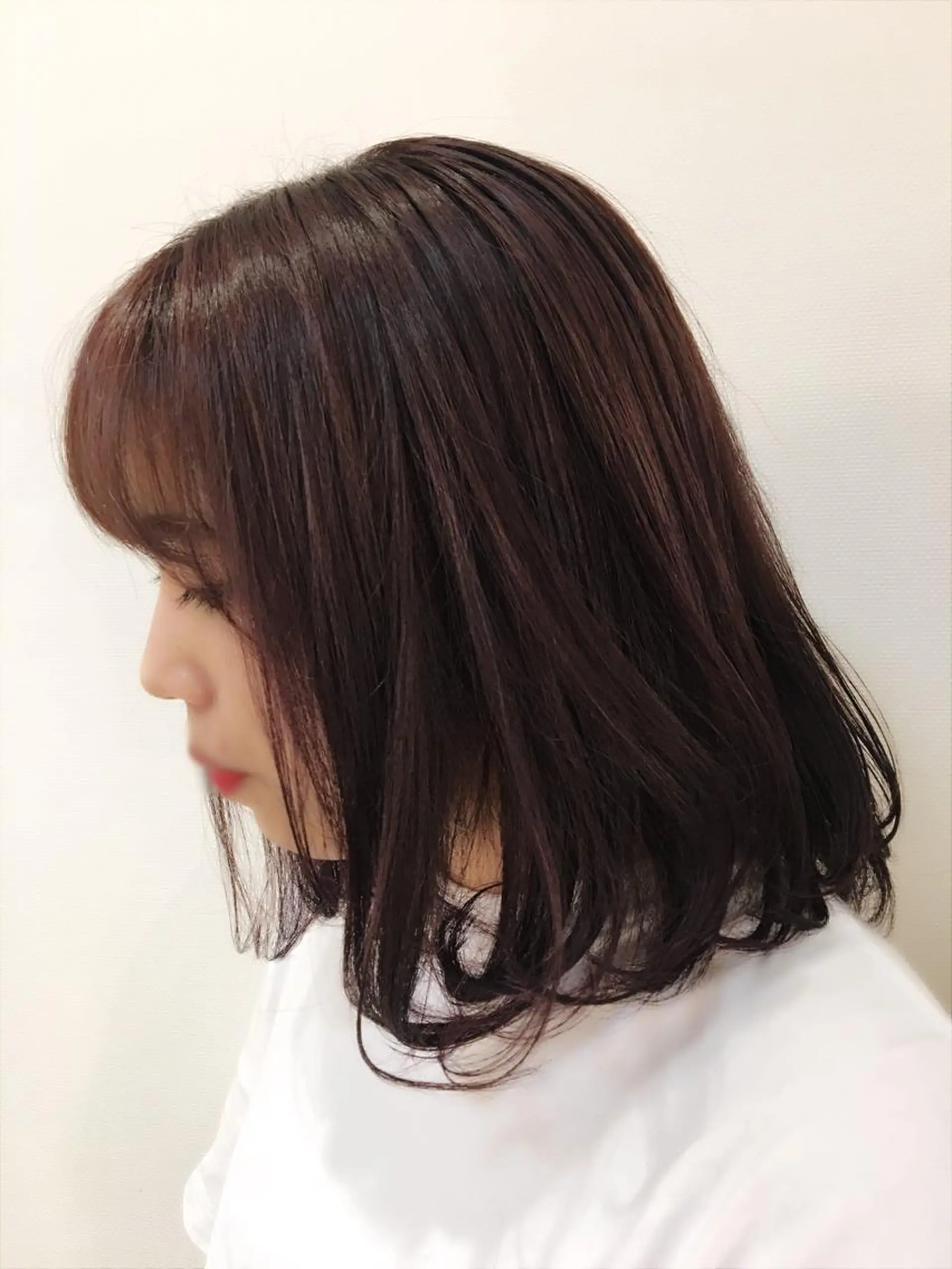 ミディアム カラー たなか ちあきのヘアスタイル