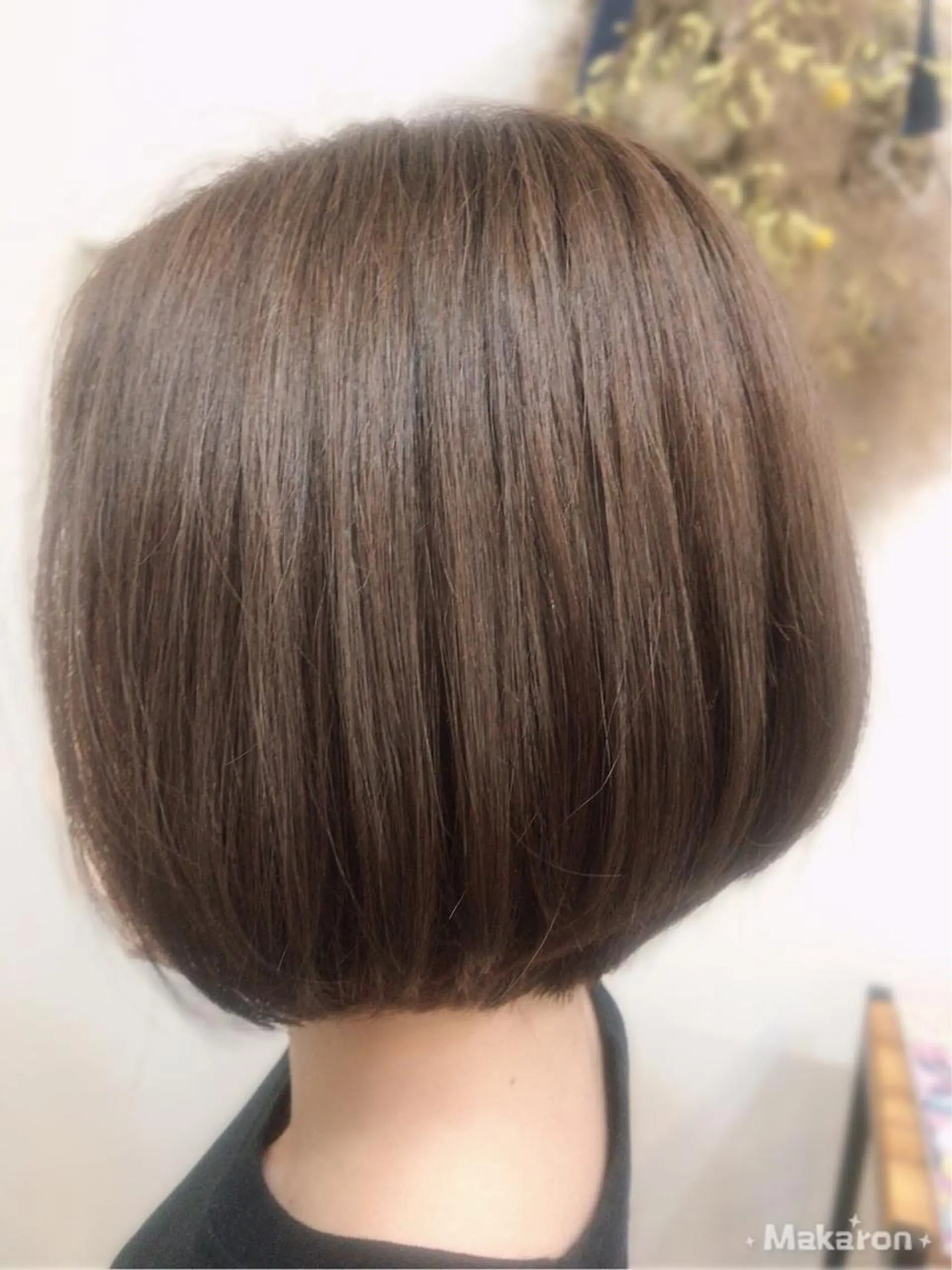 カラー ボブ カット ヘアカラー トリートメント hair works raptureのヘアスタイル