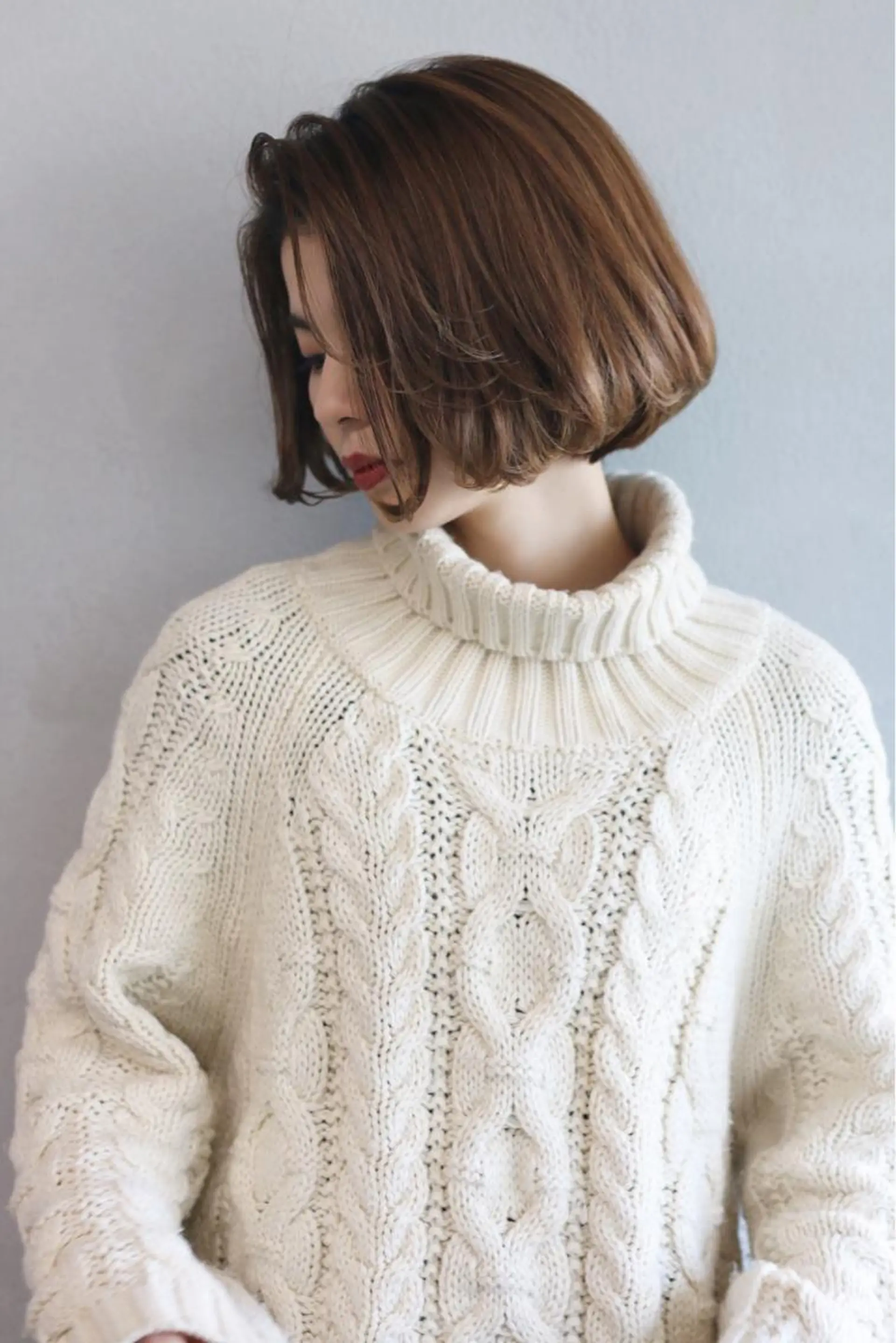 ショート カラー ボブ カット ヘアカラー ショート/ボブ/ 白髪染め/メンズ葛西のヘアスタイル