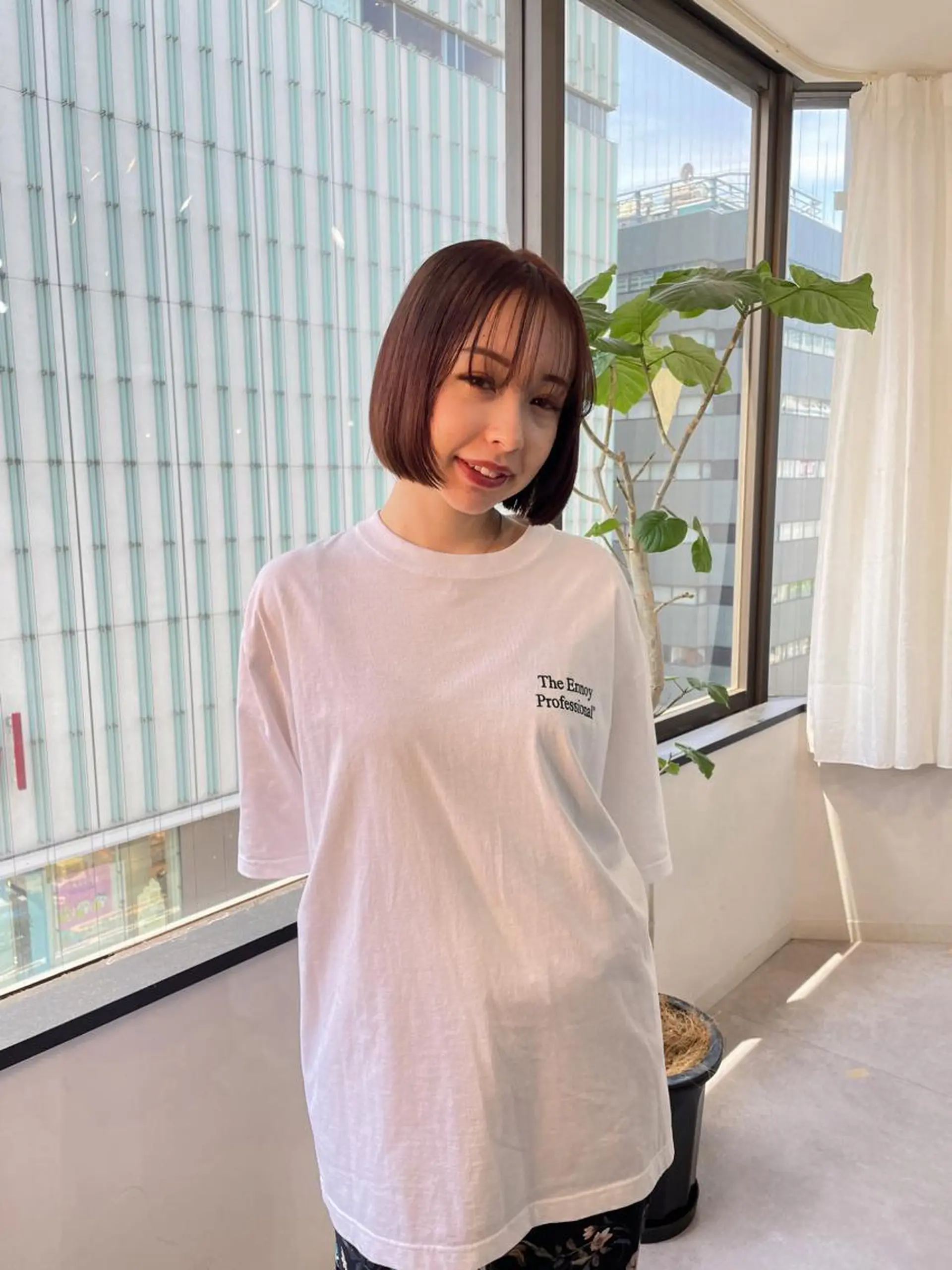 ショート カラー ショート　ボブ メンズ　パーマのヘアスタイル