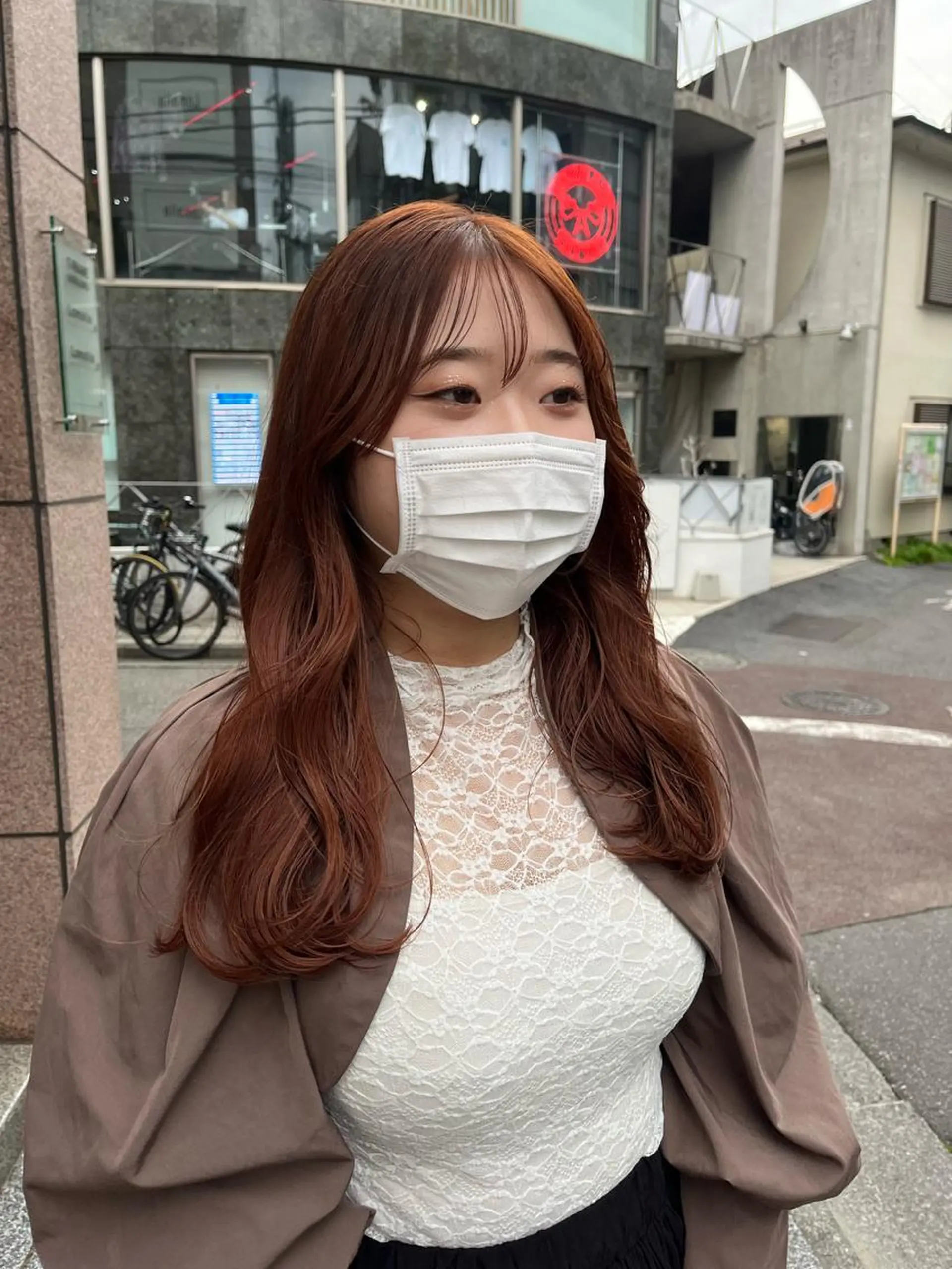 セミロング カット ヘアカラー トリートメント オリーブ/縮毛♡ Natsuno🩰のヘアスタイル