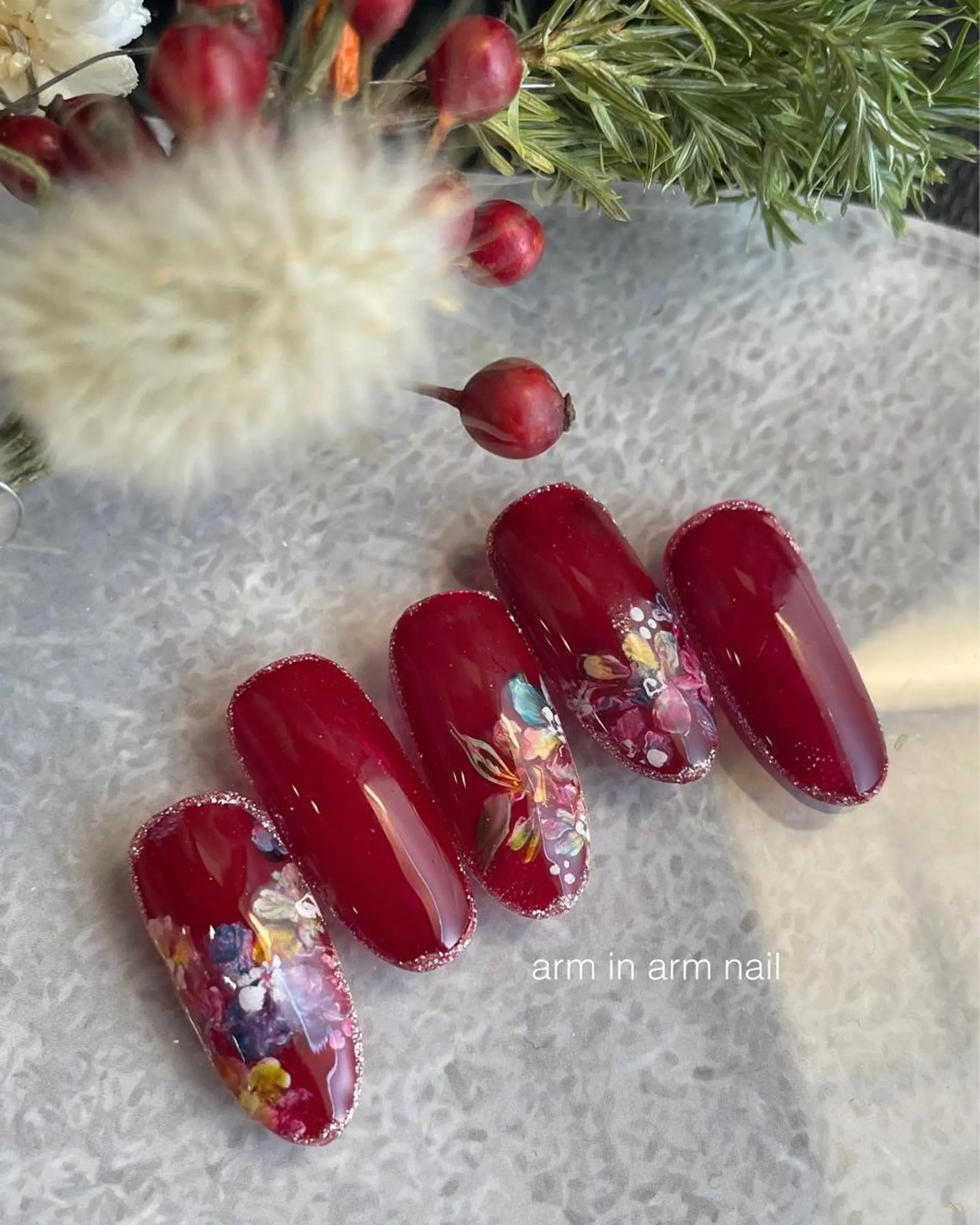 ネイル arm in arm ︎✿Yamamotoのマツエク・マツパデザイン