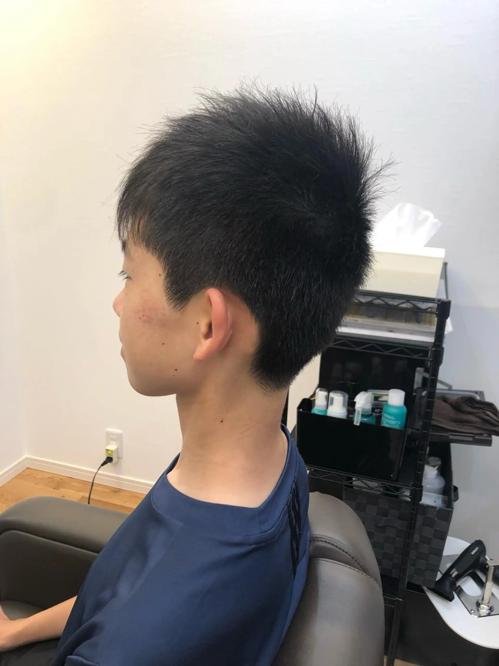 メンズ ツノガイ エリのヘアスタイル