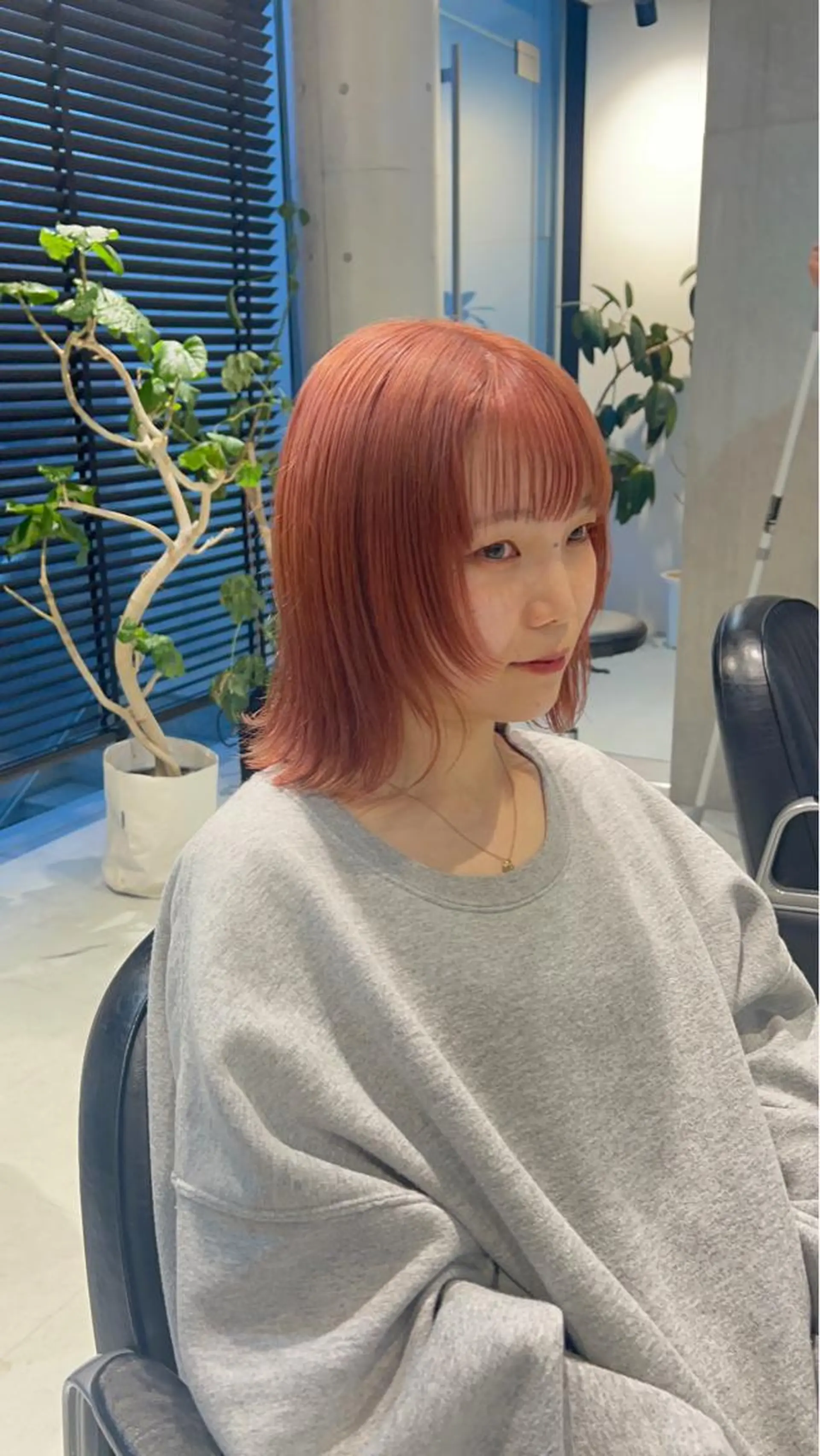 ミディアム カラー カット ヘアカラー トリートメント 赤みゼロ/透明感 カラー🌿KANTAのヘアスタイル