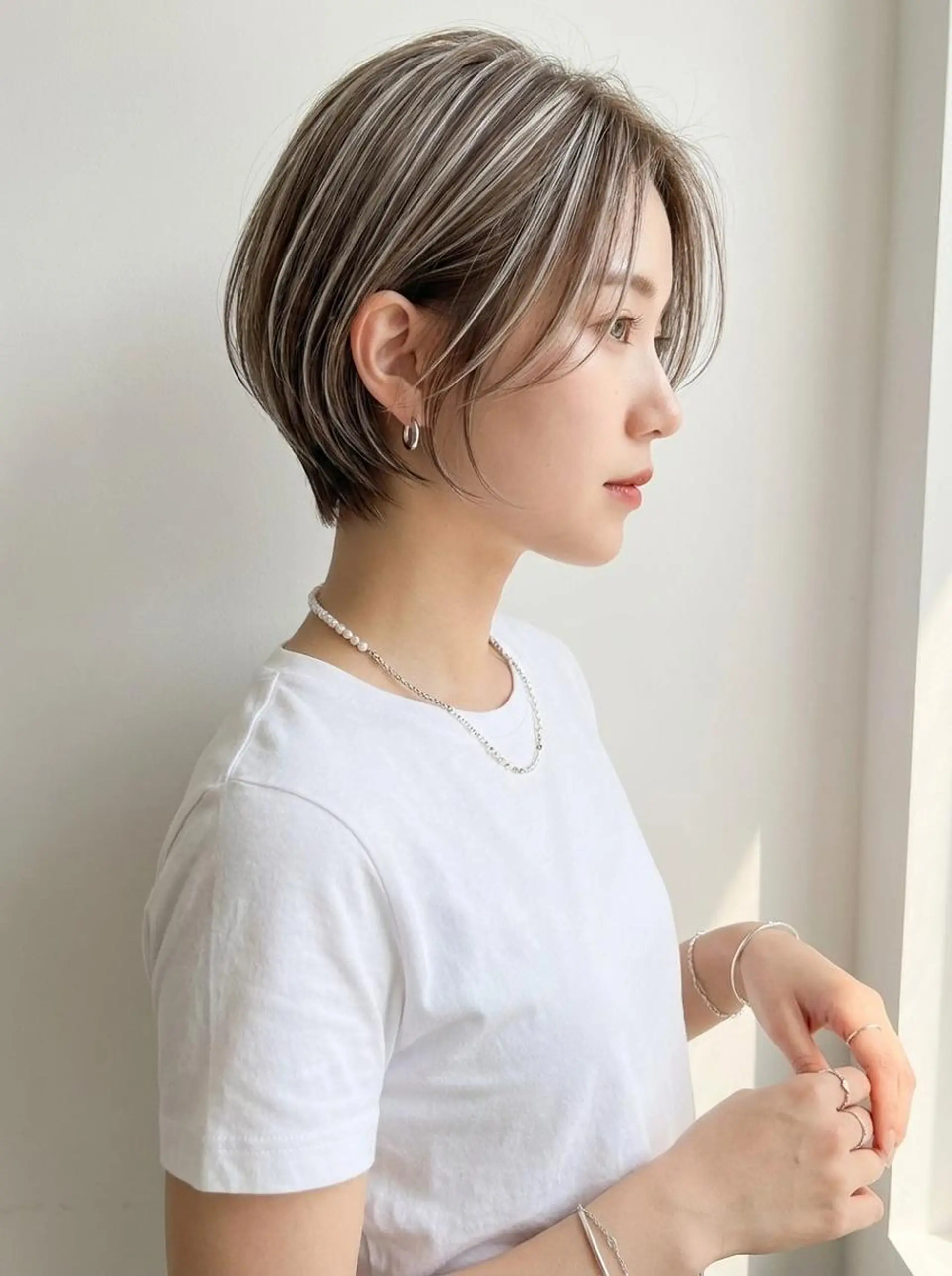 ショート 白髪ぼかし/清水 和馬のヘアスタイル