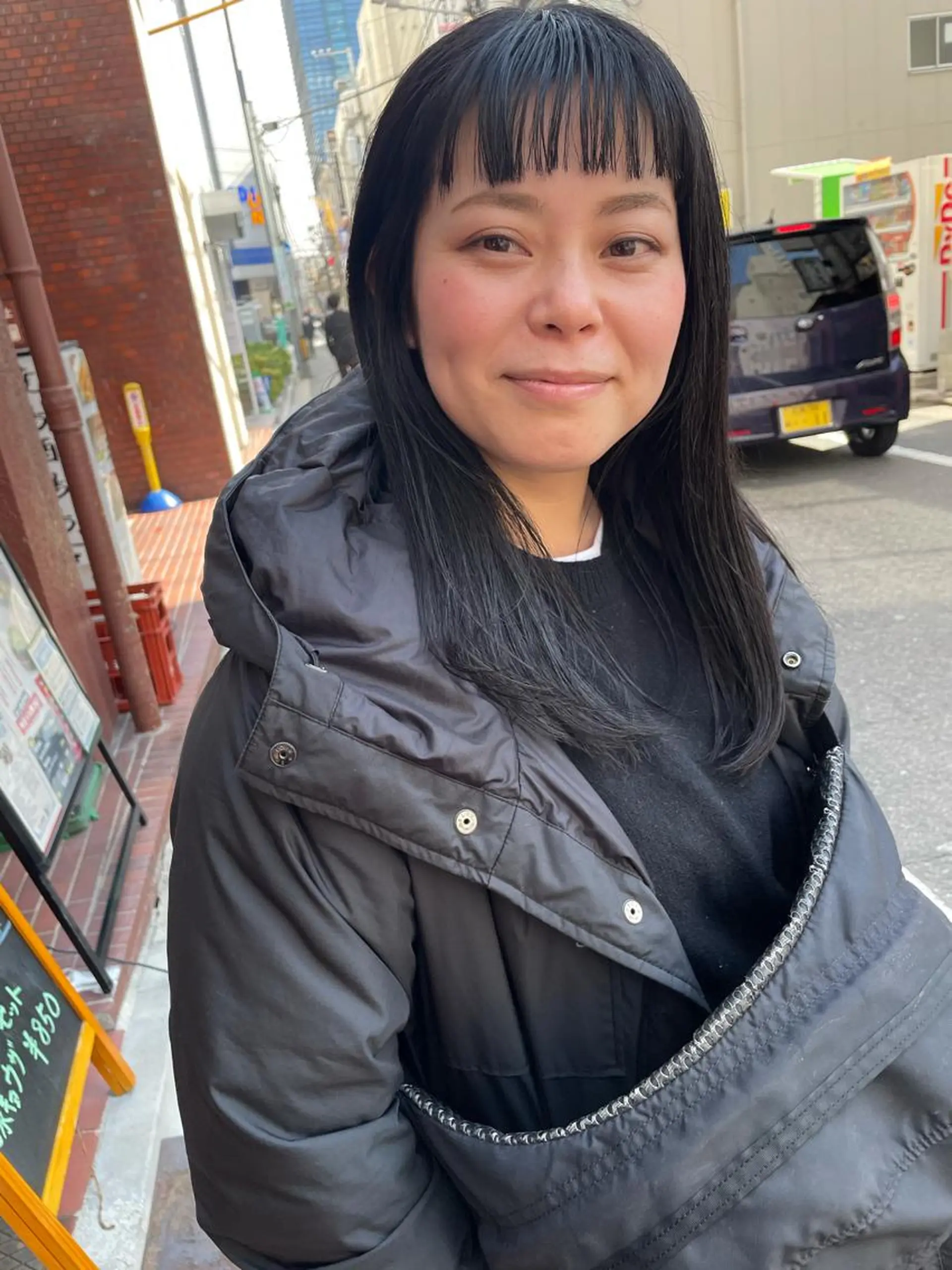 ロング カット ヘアカラー トリートメント さの あやねのヘアスタイル