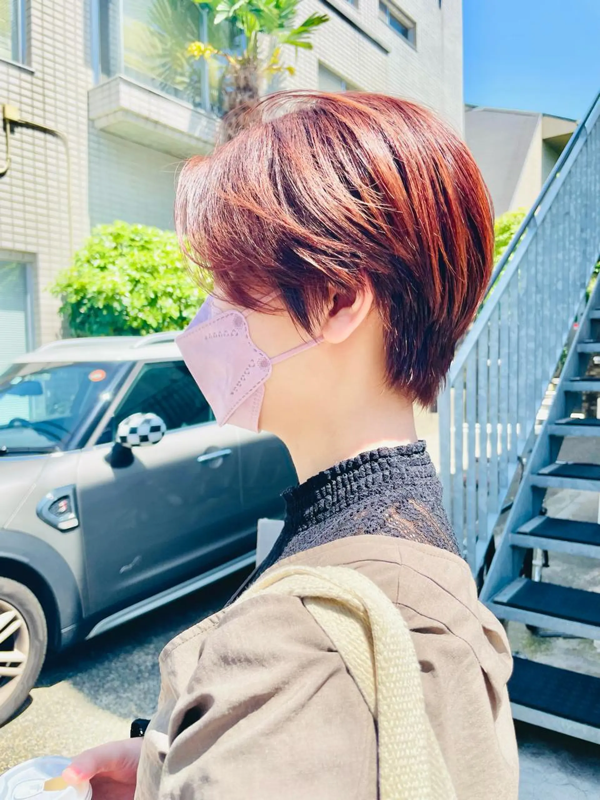 ショート カラー ショートボブ ハンサムショート アディクシーカラー イヤリングカラー ハイライトカラー カット ヘアカラー トリートメント ショートボブ髪質改善 縮毛矯正のプロ山道潤のヘアスタイル