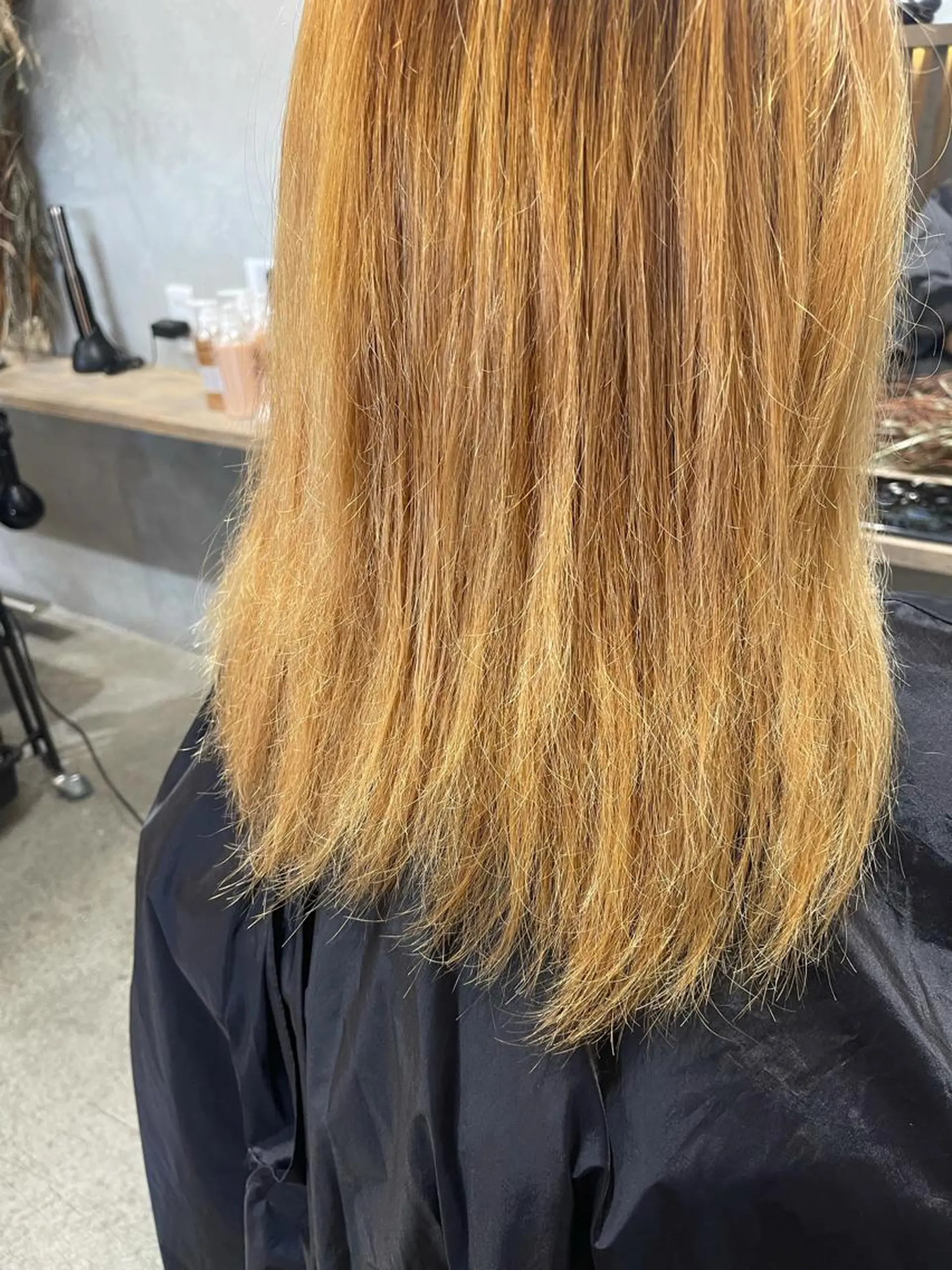 セミロング パーマ セミロングパーマ ダブルカラー /まつ毛パーマ🎀のヘアスタイル