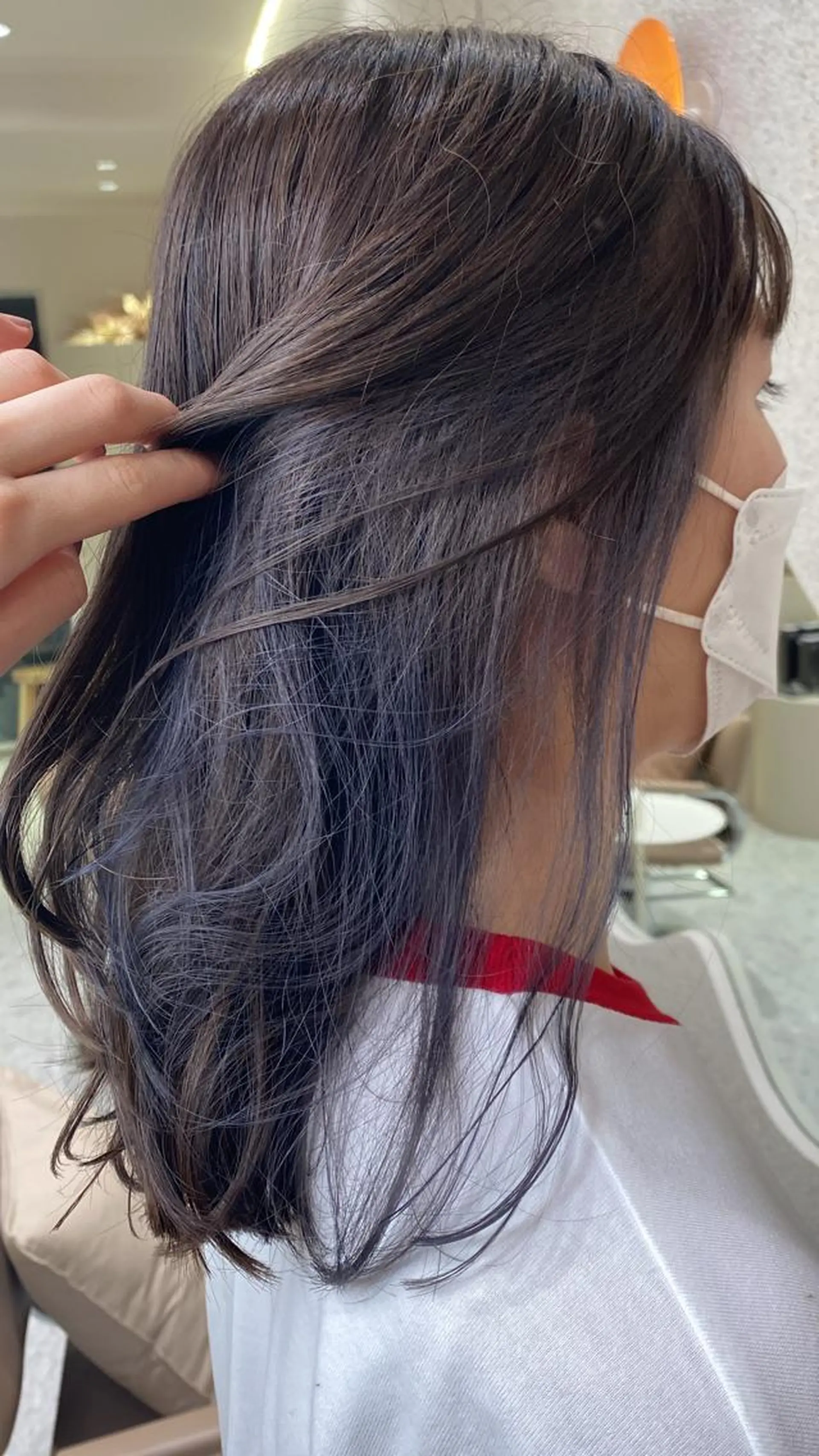 ミディアム カラー ヘアアレンジ ブルーカラー 🎀髪質改善🎀 恵比寿/sayuのヘアスタイル