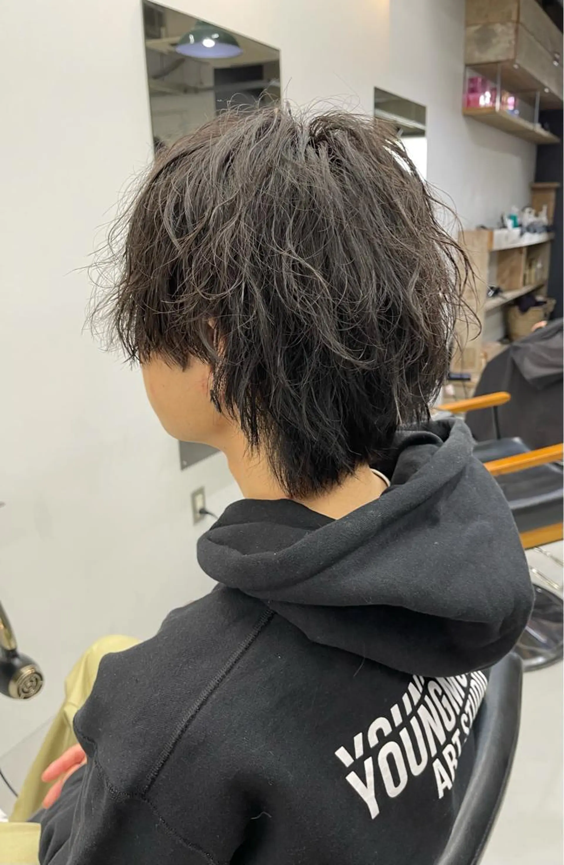 パーマ メンズ メンズパーマ メンズウルフカット ウルフカット スパイラルパーマ カット パーマ 森本裕/オーナー/ スパイラルパーマのヘアスタイル