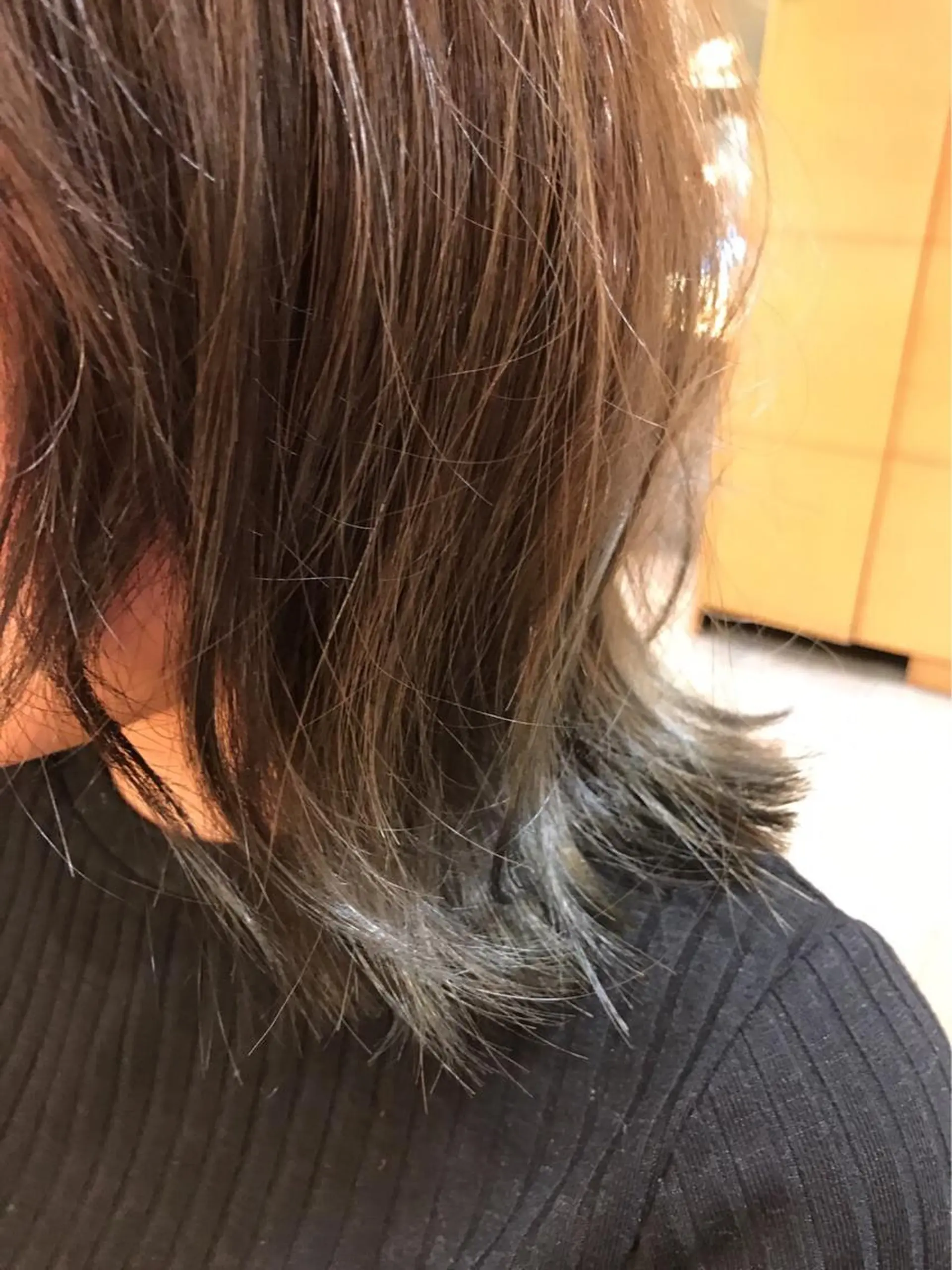 ミディアム カラー ヘアアレンジ グラデーションカラー 加藤 綾華のヘアスタイル