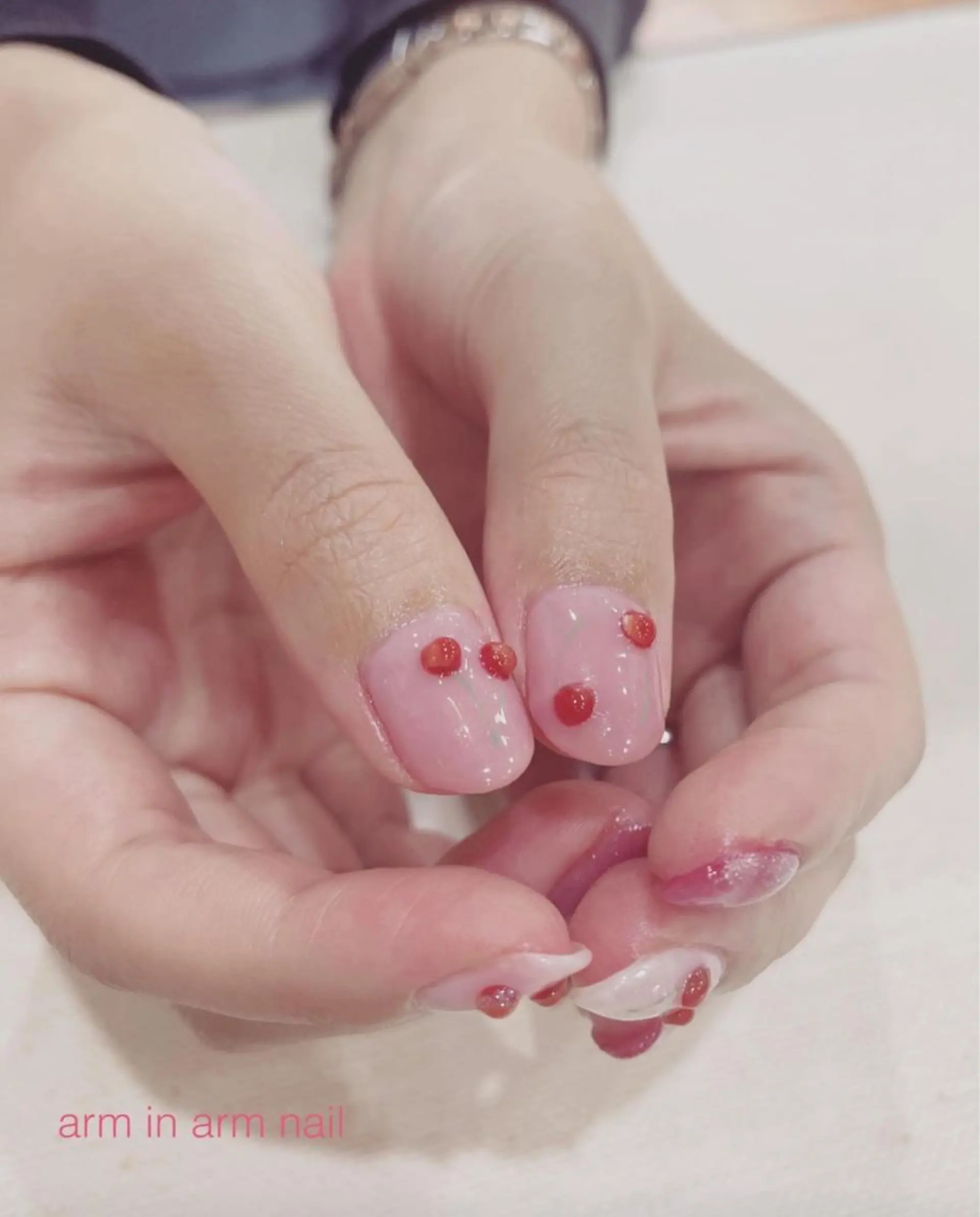 ネイル arm in arm ︎✿Yamamotoのマツエク・マツパデザイン