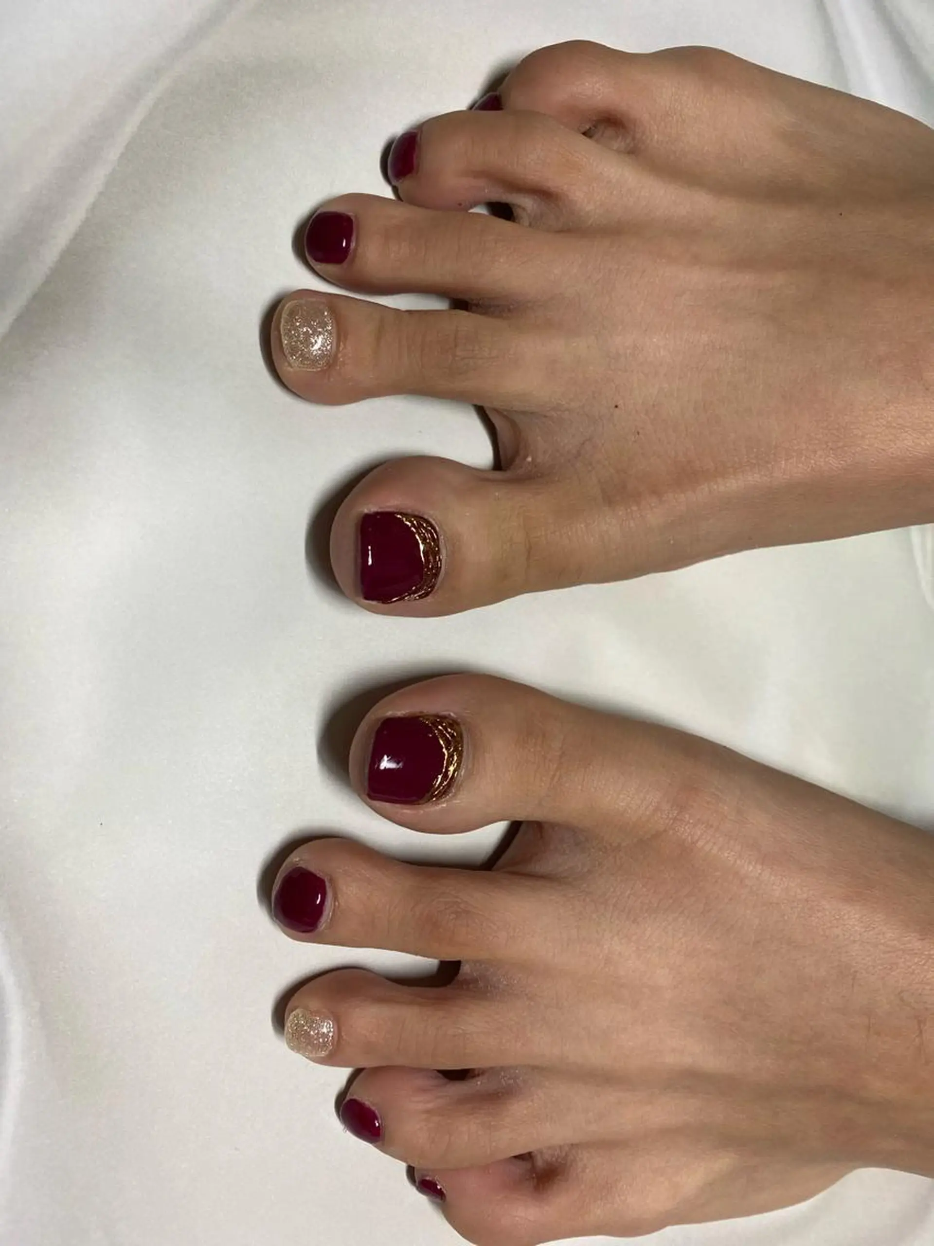 ネイル アートネイル フットネイル ミラーネイル R.I みちのネイルデザイン