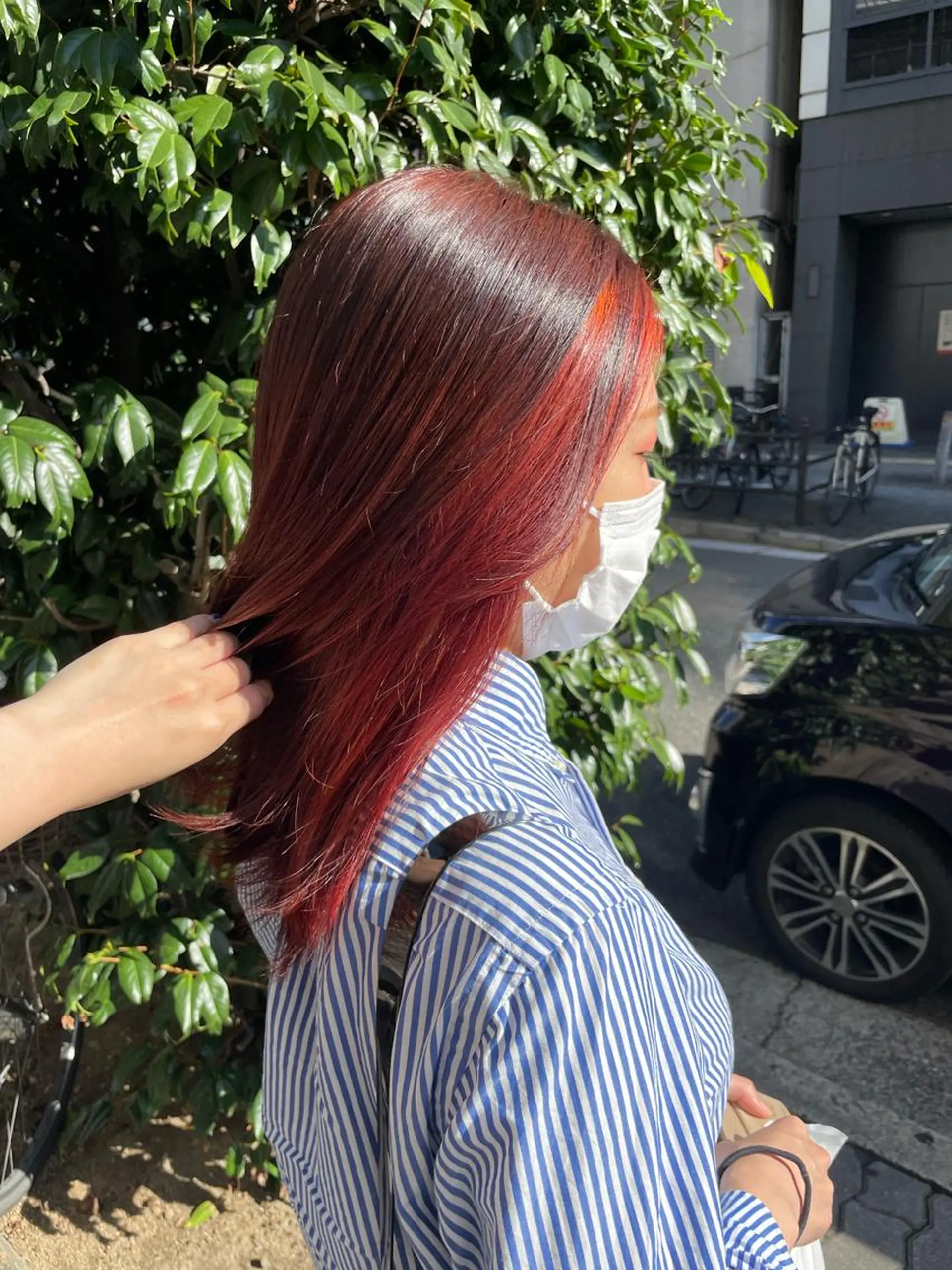 セミロング カラー akane .のヘアスタイル