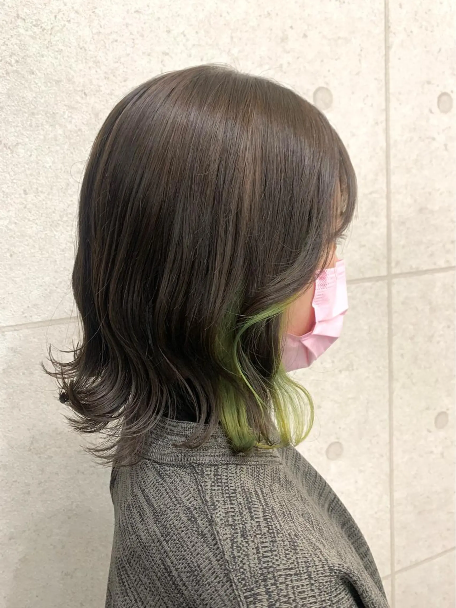 ミディアム カラー レイヤー ハイトーン 暖色⭐︎KANAKOのヘアスタイル