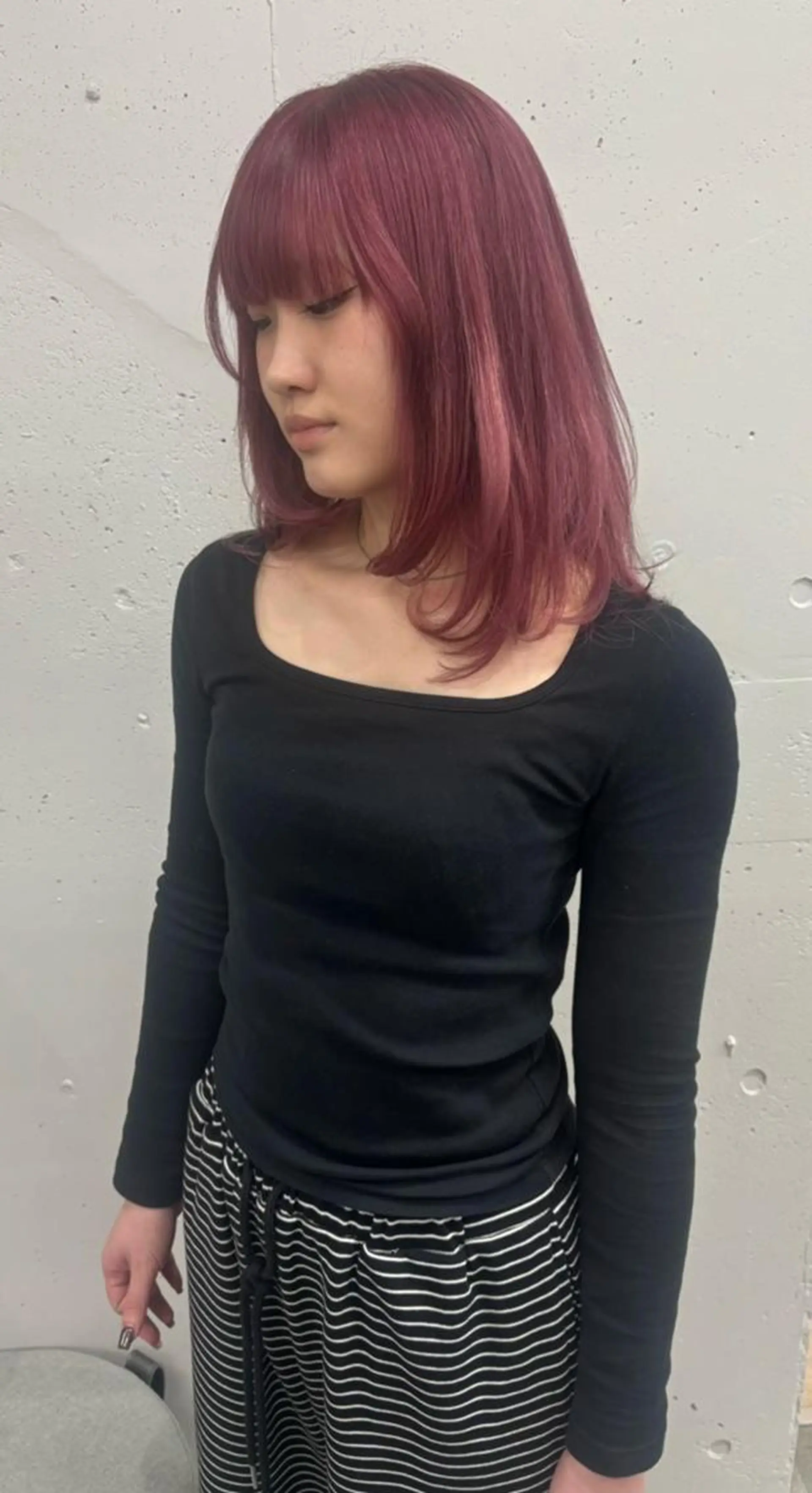 カラー セミロング ブリーチ ケアブリーチ ハイトーンカラー ピンクカラー ヘアカラー トリートメント ハイトーン😺艶 ✨ブリーチ✨透明感のヘアスタイル