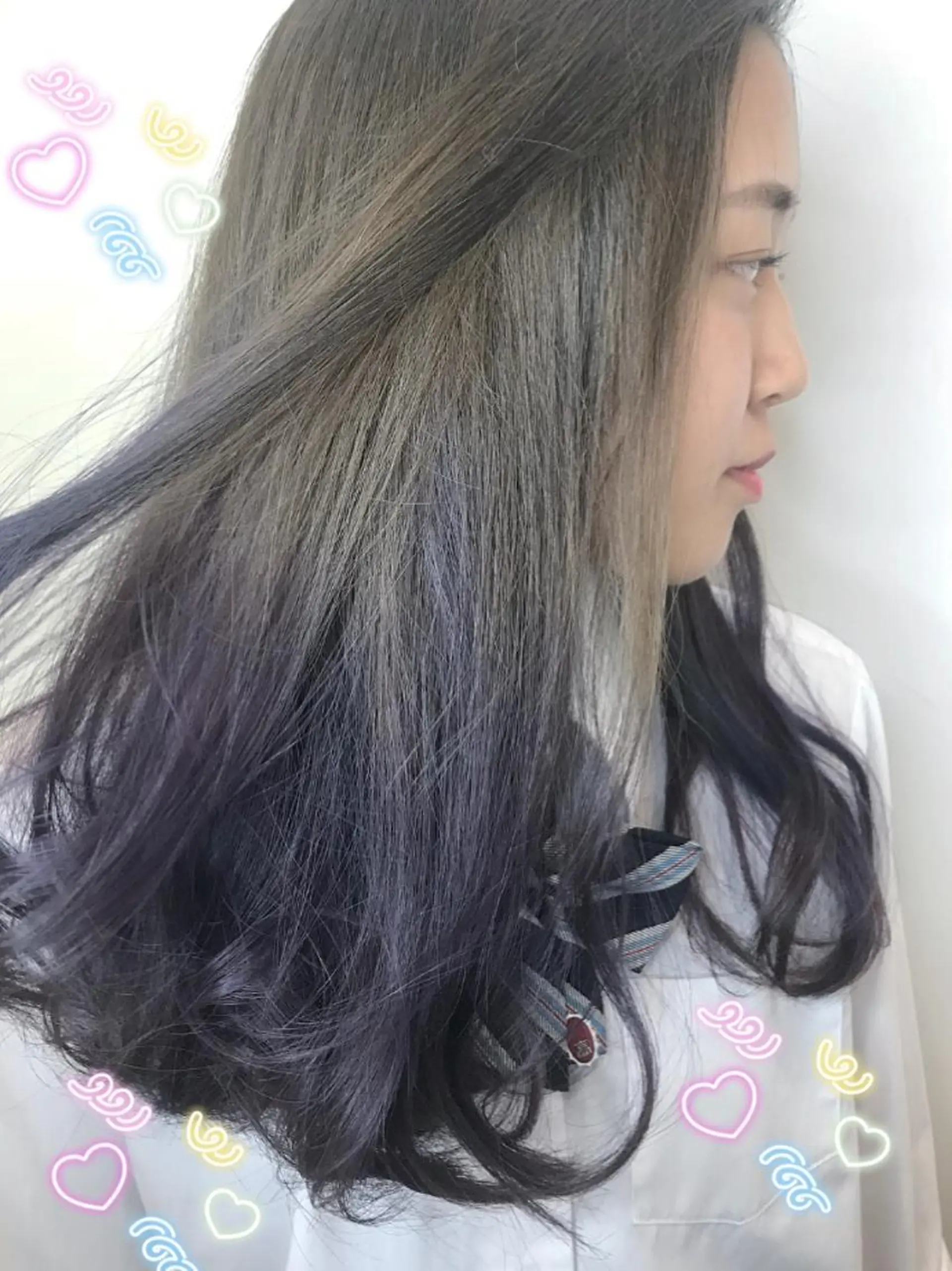 ミディアム カラー 学生 新宿駅近♡個室 ♡関口三都季🌜のヘアスタイル