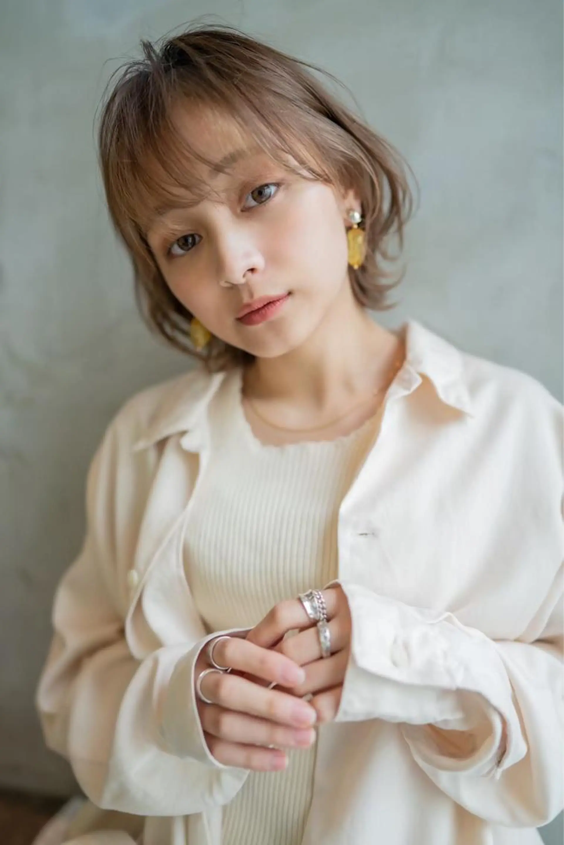 ミディアム カット ヘアカラー トリートメント 💘MICOTO藤沢 髪質改善ブリーチ💘のヘアスタイル