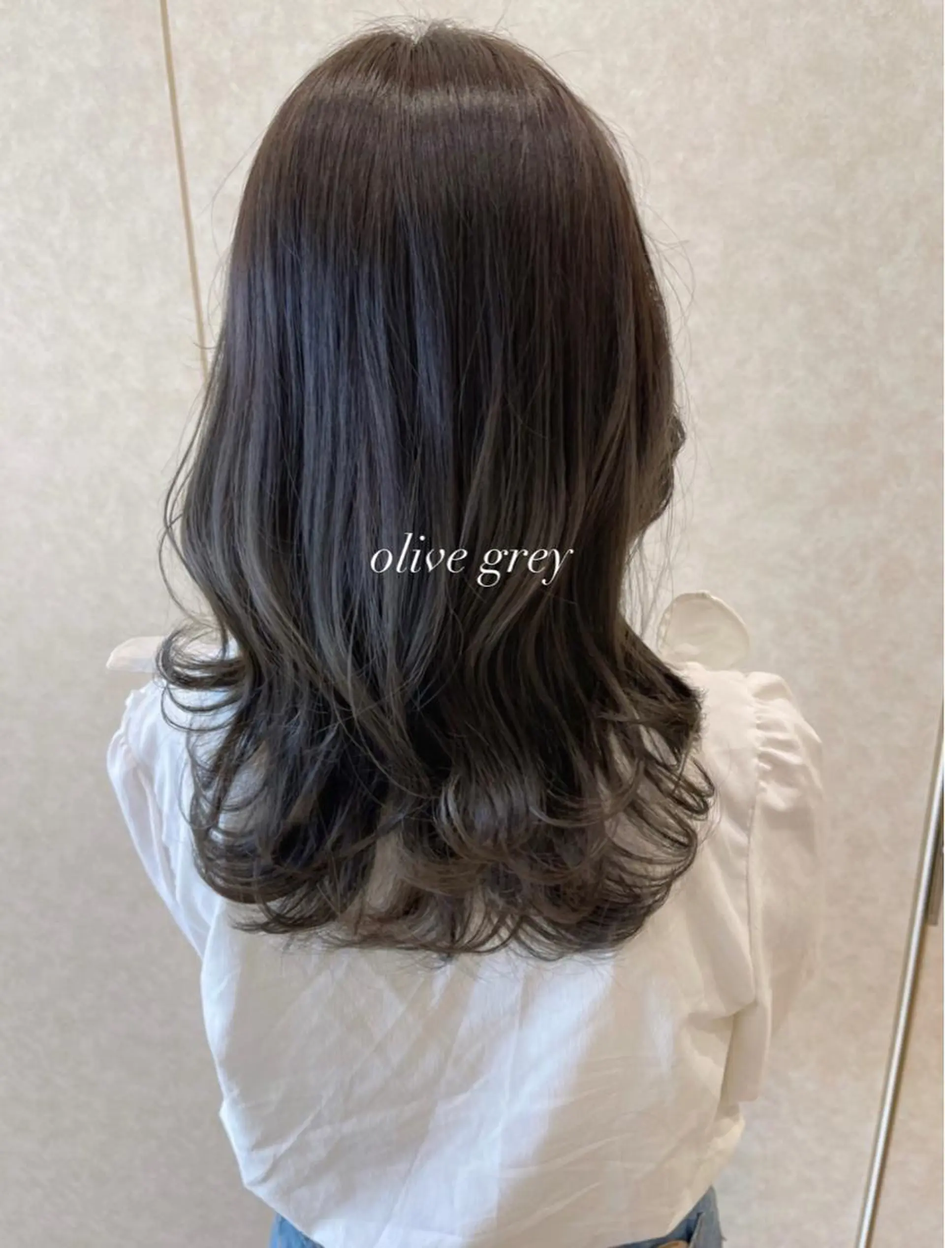 セミロング カラー k-two top stylist 林原のヘアスタイル
