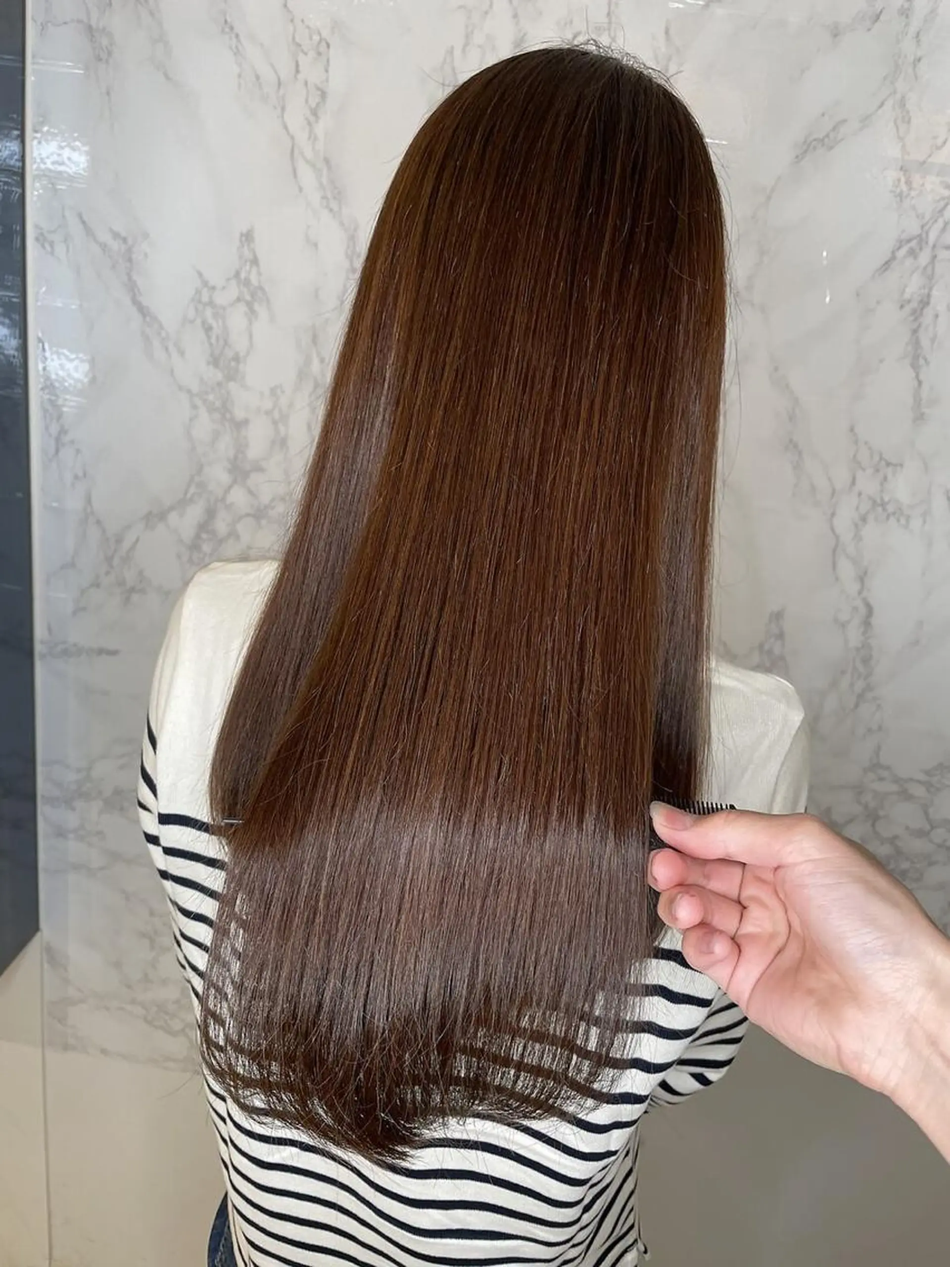 ロング カラー 髪質改善・縮毛矯正 濱　泰賀のヘアスタイル