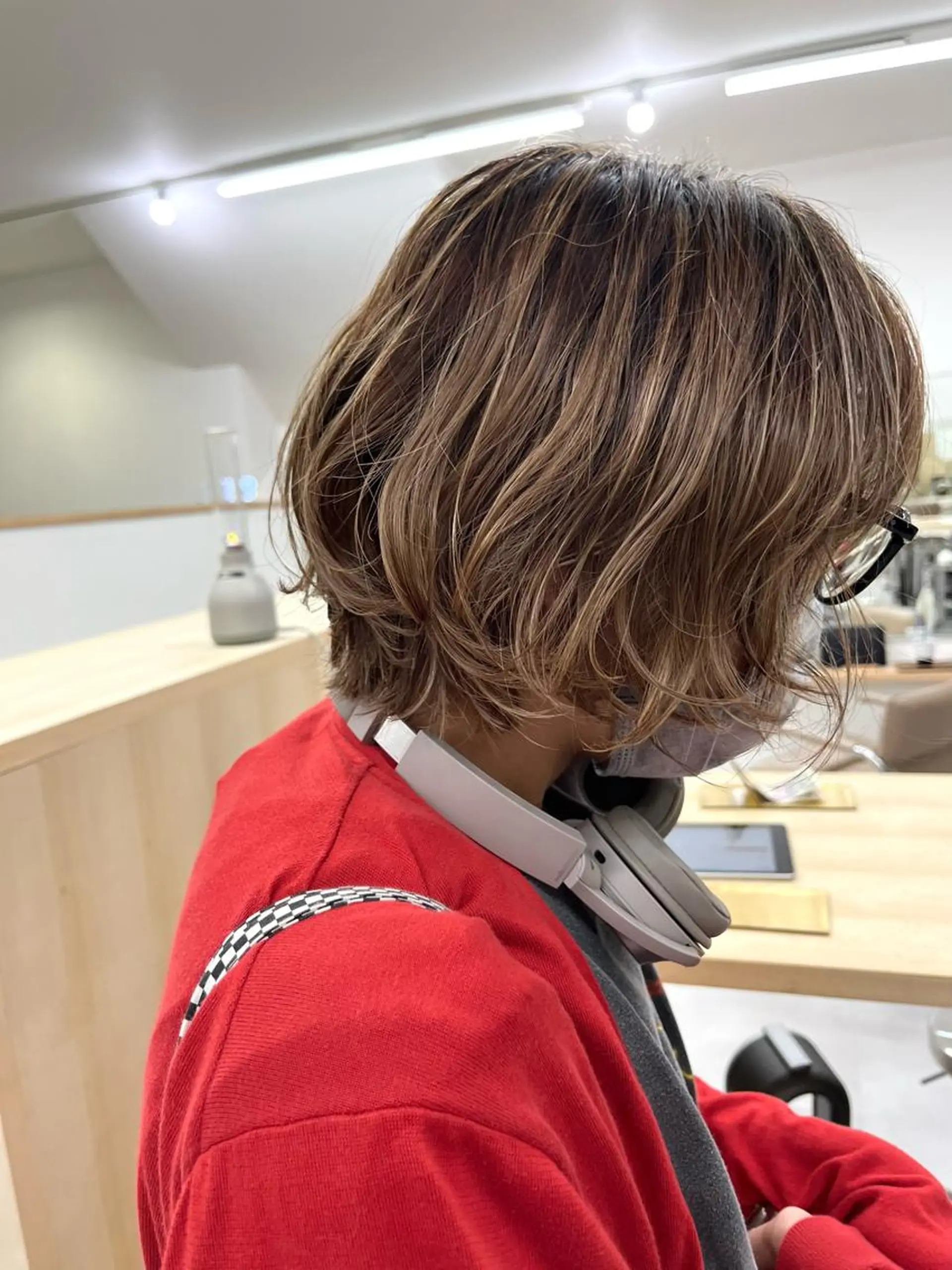 カラー ハイライトカラー 外国人風カラー 結婚式お呼ばれヘア セット🌼Tommyのヘアスタイル