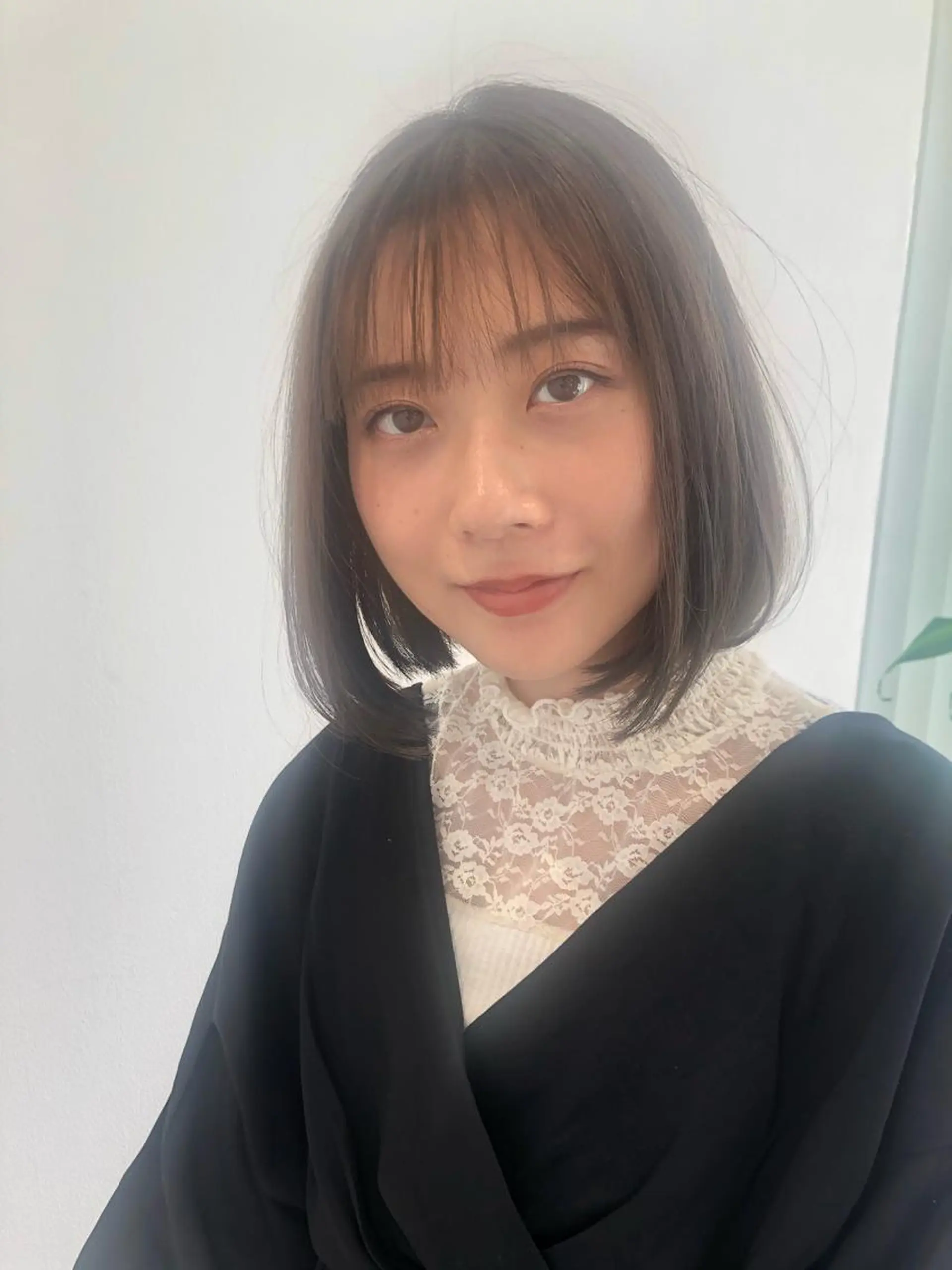 ミディアム 似合わせカット 迫留由弥のヘアスタイル