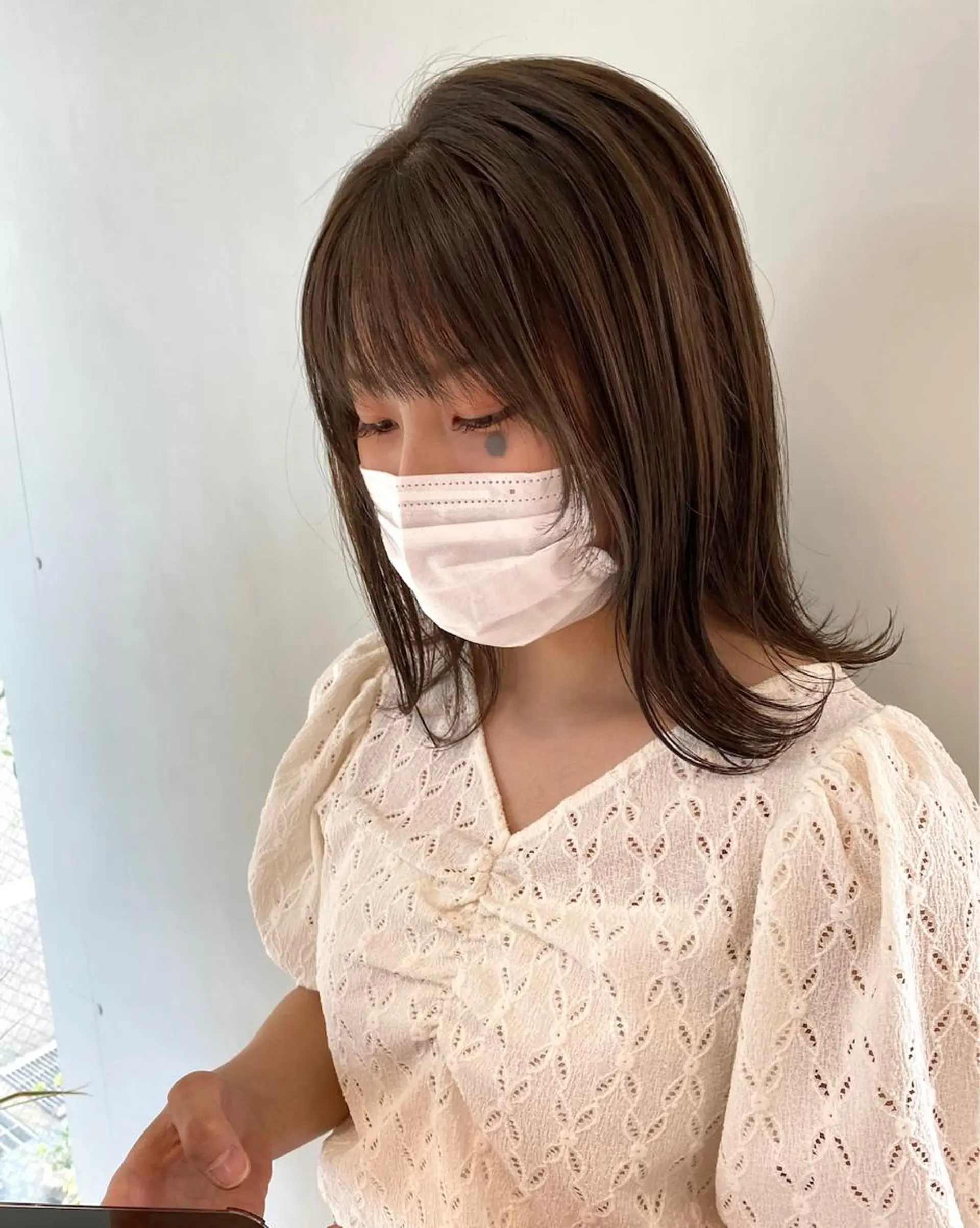 ミディアム カラー ヘアカラー トリートメント ✴︎まえた さやか✴︎のヘアスタイル