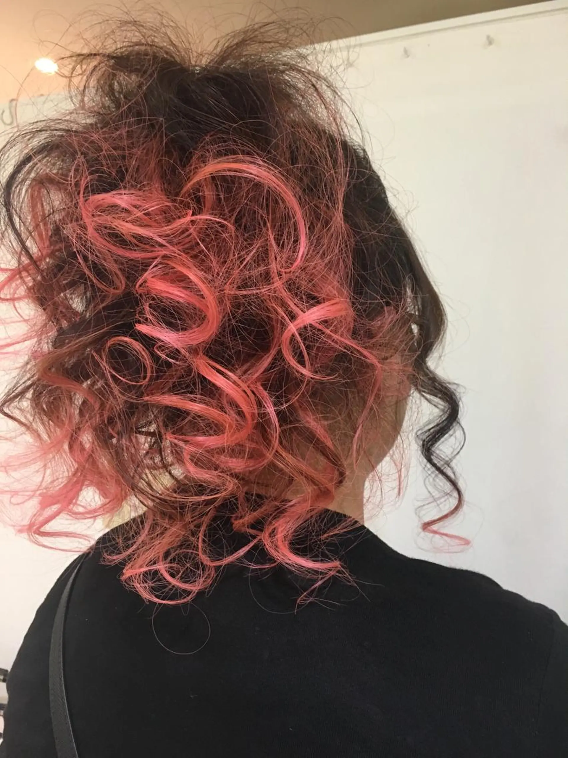 ロング カラー ヘアアレンジ きむえり/髪質改善 /うねり広がり改善のヘアスタイル