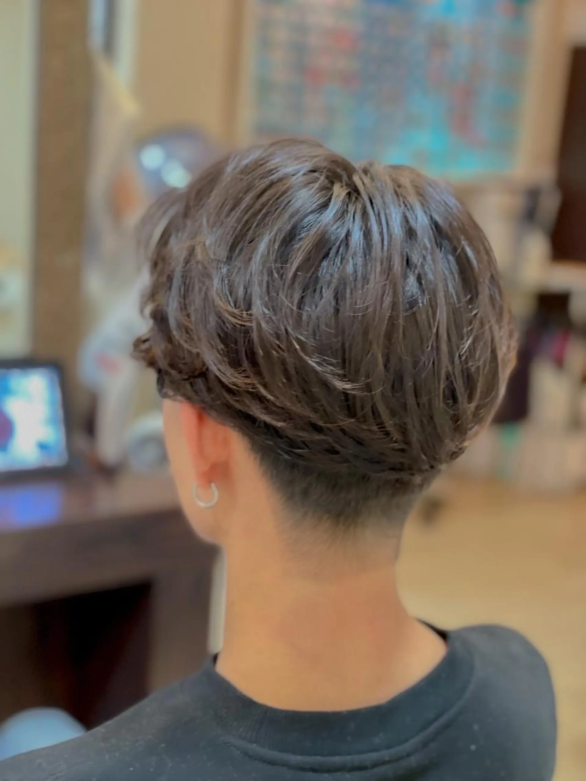 ミディアム パーマ メンズ メンズパーマ 赤司 泰樹のヘアスタイル