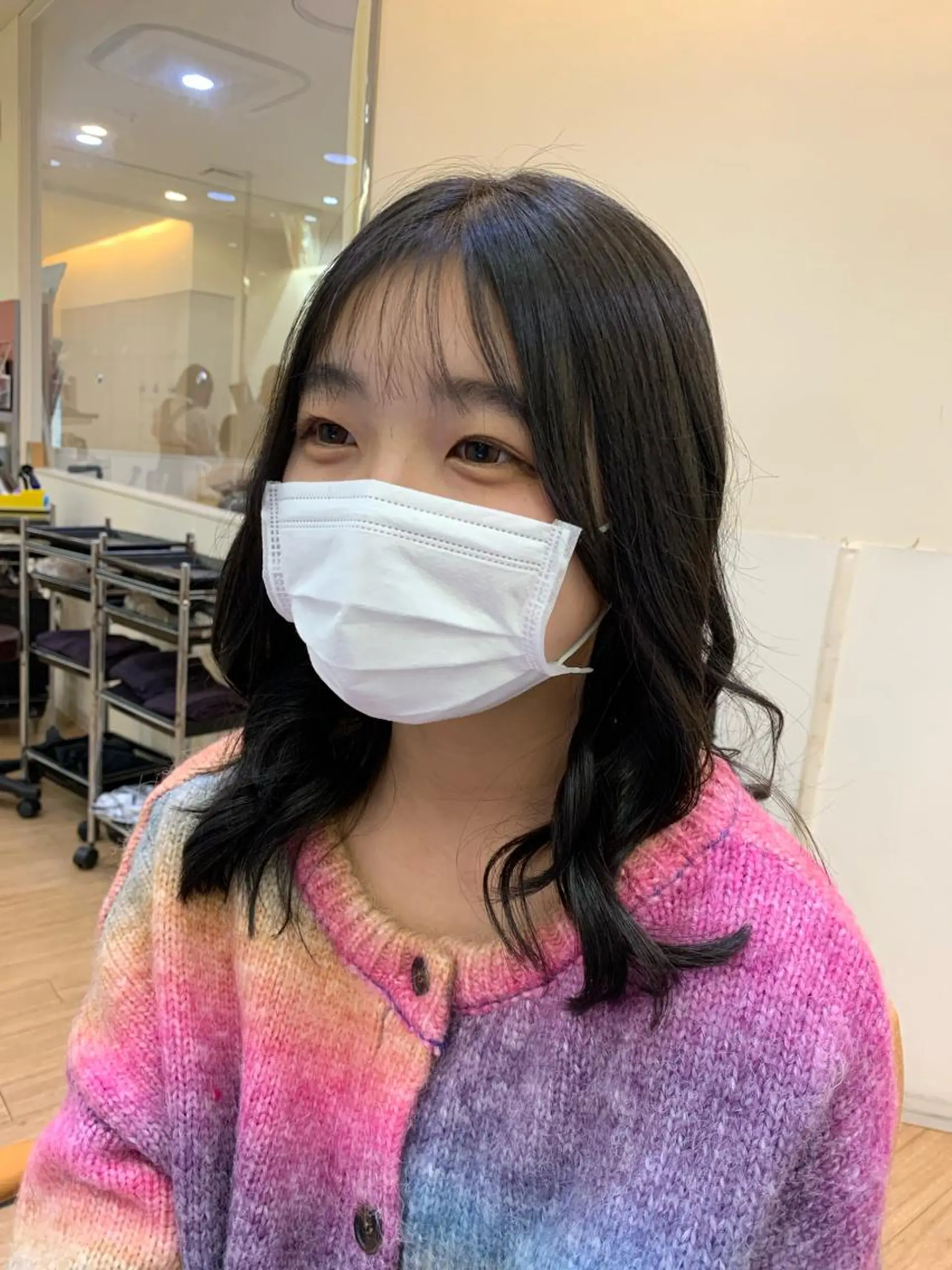 ミディアム 韓国風ヘア 板倉　花連 💌リピーター様へ↓のヘアスタイル