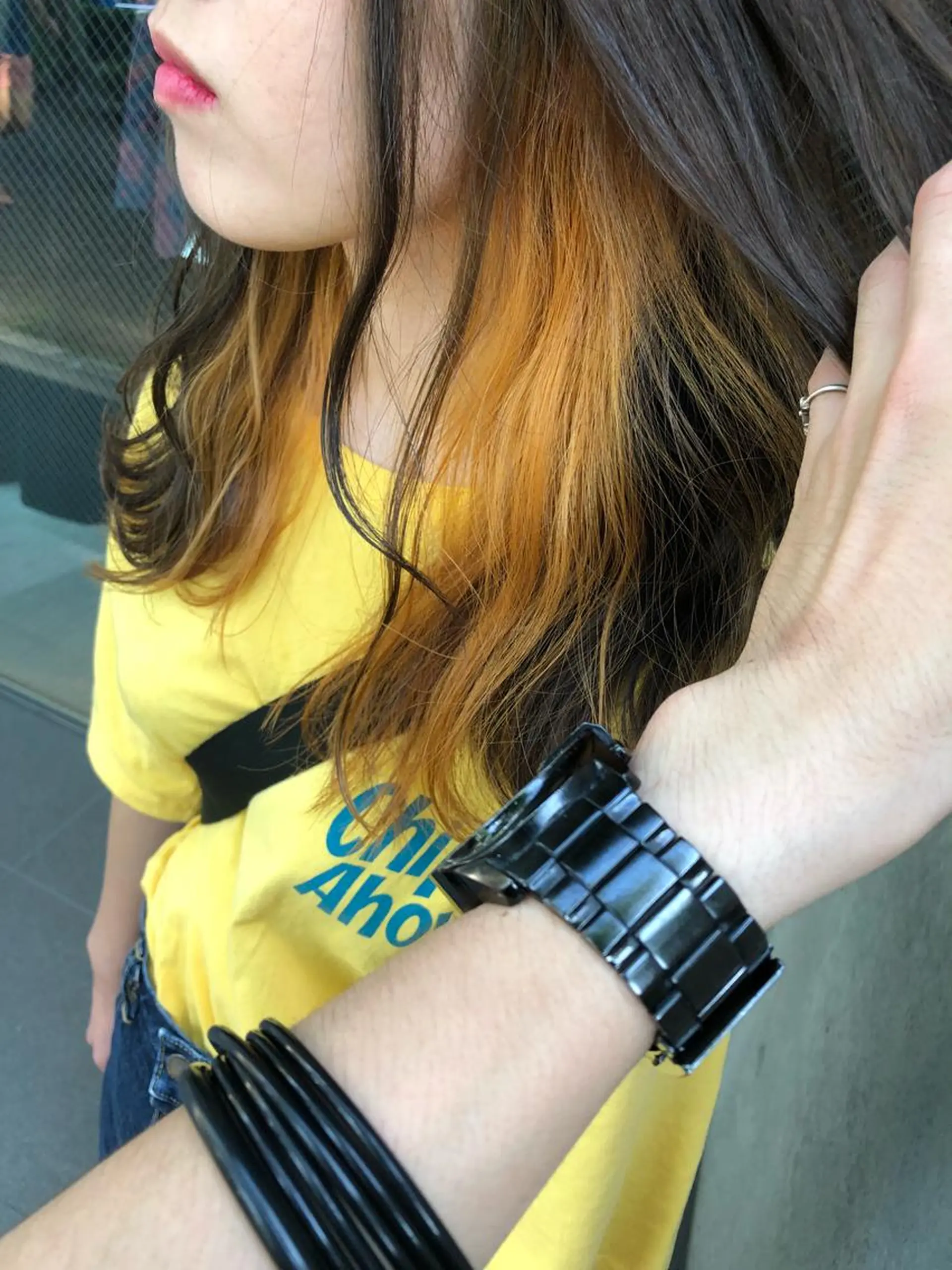 ロング ヘアカラー 森本裕/オーナー/ スパイラルパーマのヘアスタイル