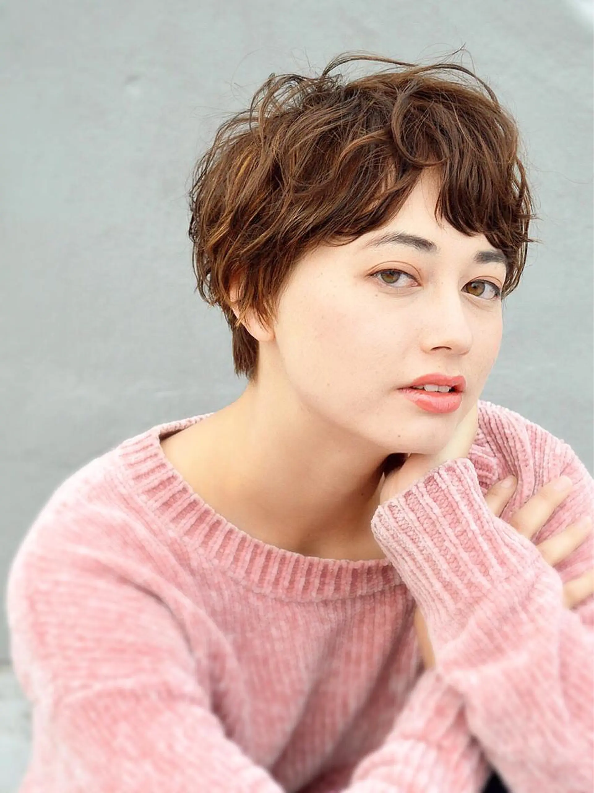 ショート カラー パーマ 小顔ショート✁ ⁂Yukari⁂のヘアスタイル