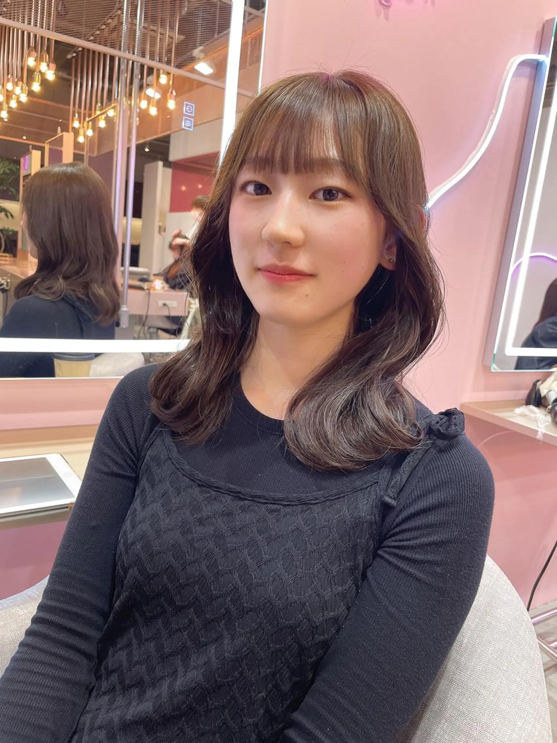 ミディアム くびれヘア wixy    mimi所属・栄/レイヤー/ 韓国ヘア/SHOYAのヘアスタイル