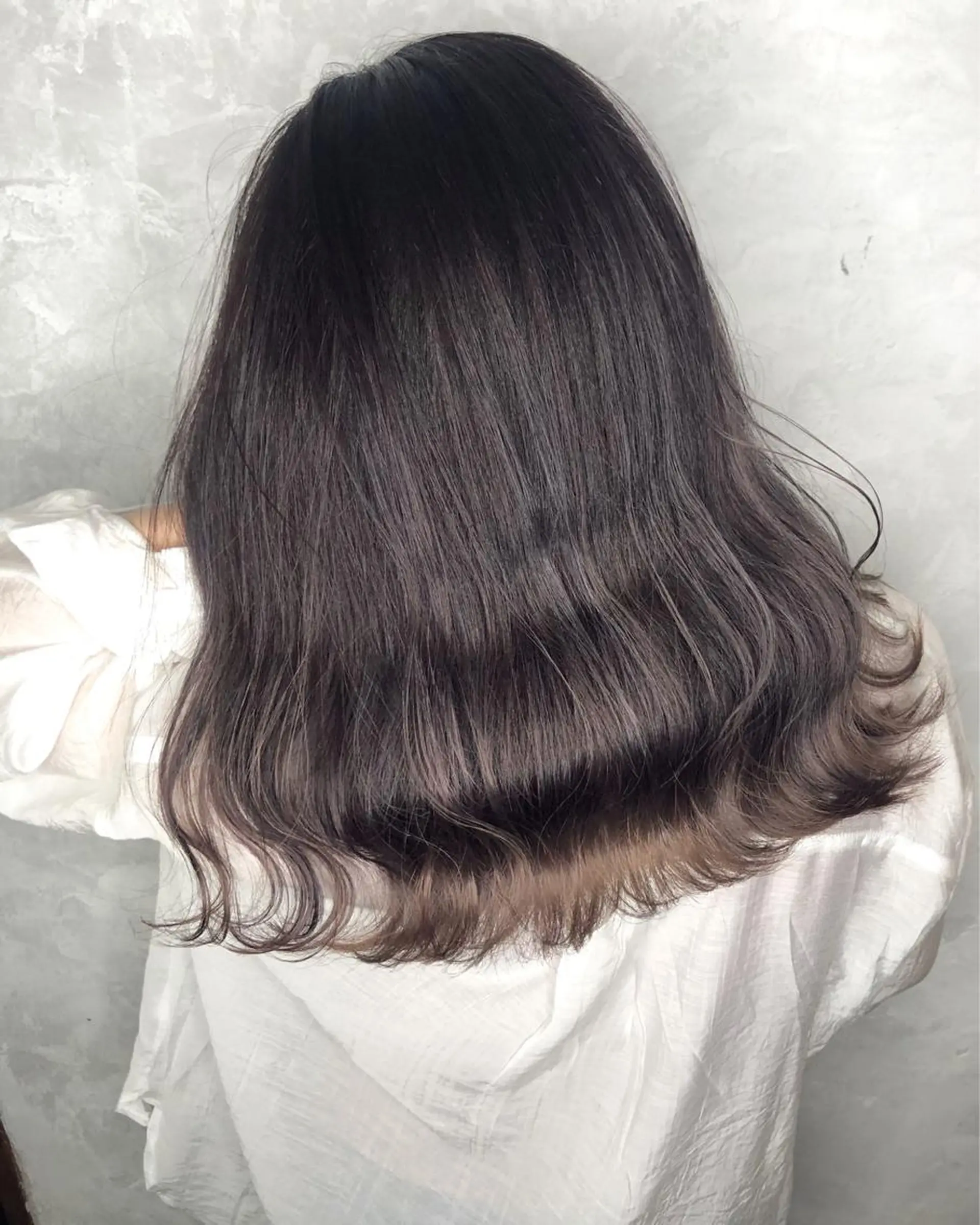 ミディアム カラー ヘアアレンジ ヘアカラー トリートメント 遠藤 拓馬のヘアスタイル