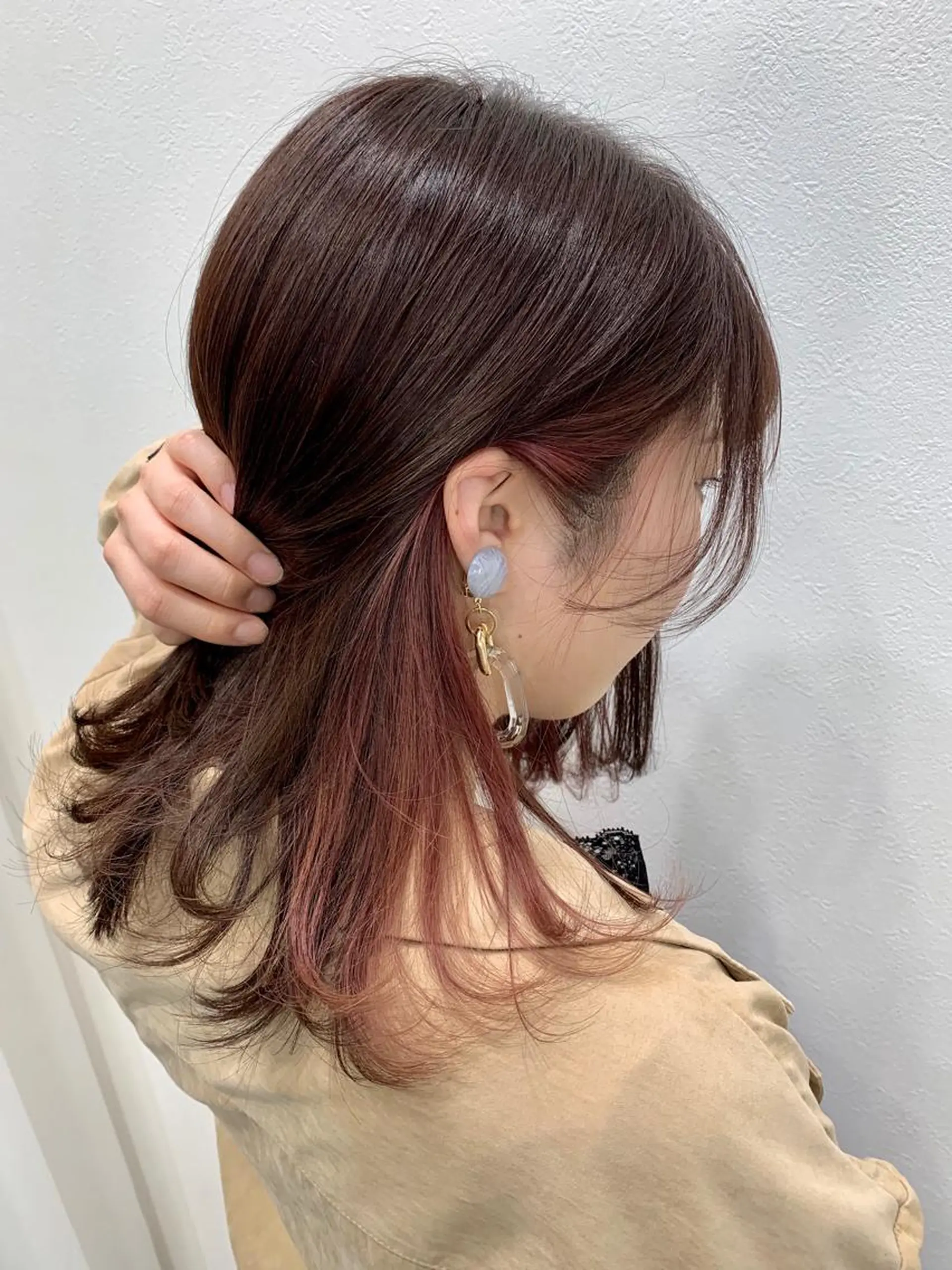 ミディアム カラー 酸性ストレート/ブリ ーチなし/中村 匠のヘアスタイル