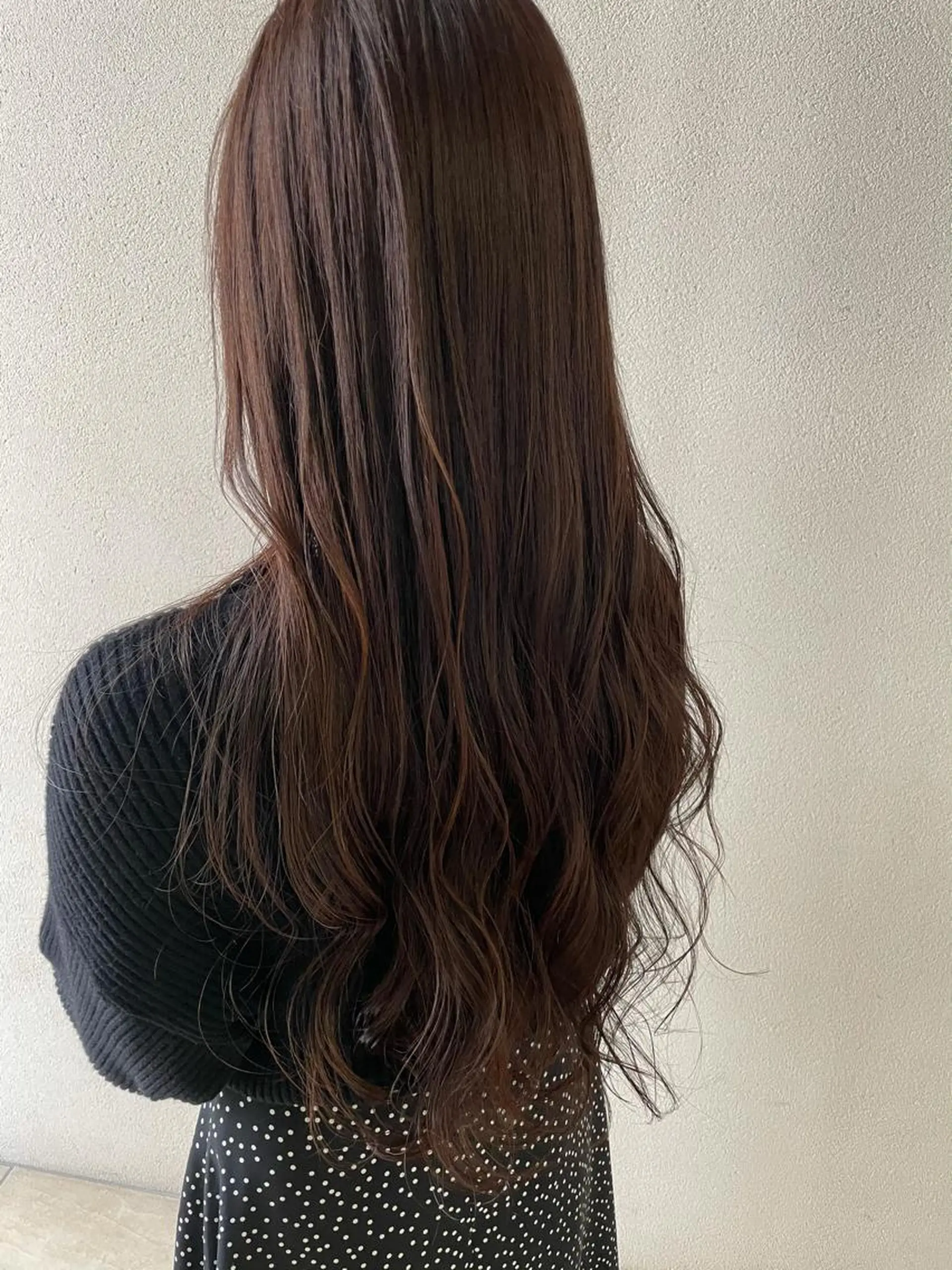 ロング カラー ブラウンカラー ラベンダーカラー 沢田 瞳のヘアスタイル