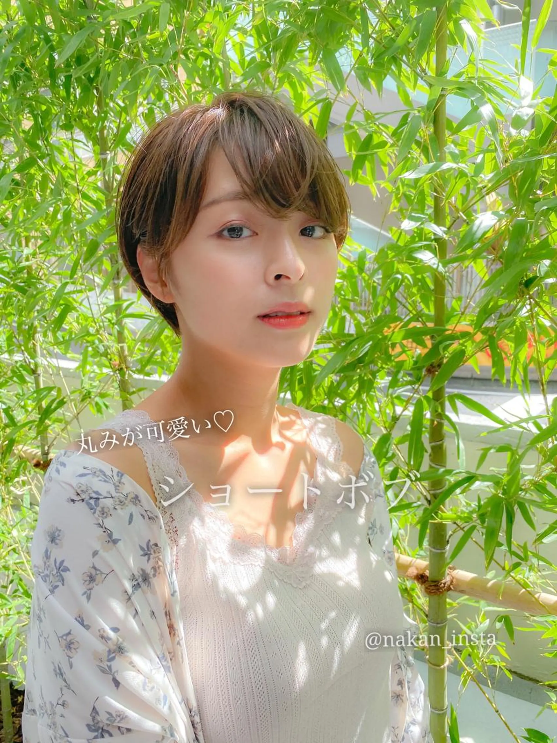 ショート カラー 顔周りレイヤー/ボブ 銀座✨中野まさひろのヘアスタイル