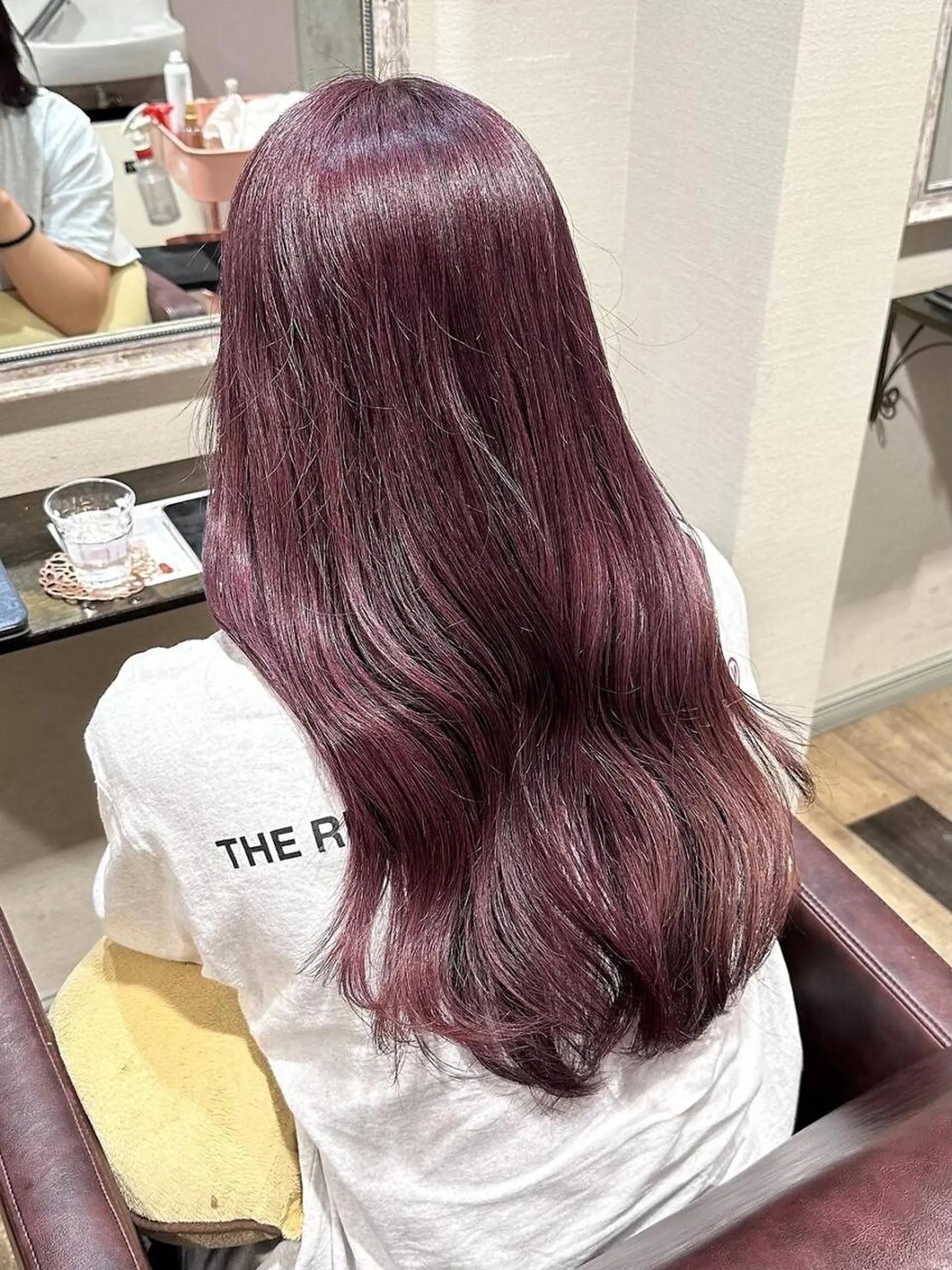 ロング ボブ ハイライト 髪質改善 韓国風ヘア レイヤーカット .5 by soleil 小松店のヘアスタイル