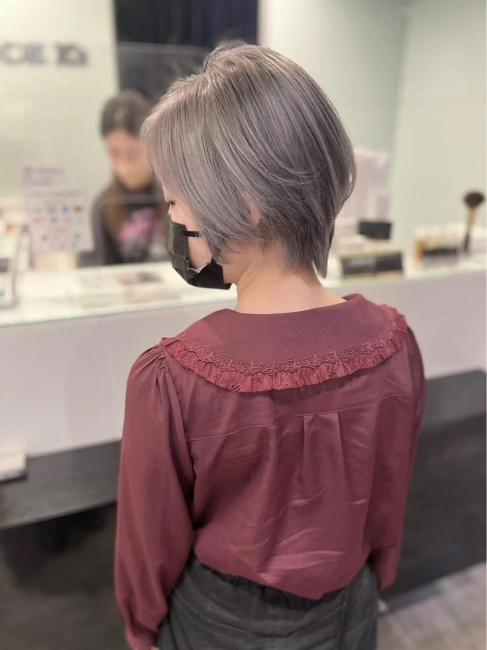 ショート カラー ブリーチ ハイトーンカラー 🐺青木光太朗 ウルフ/レイヤー🐺のヘアスタイル