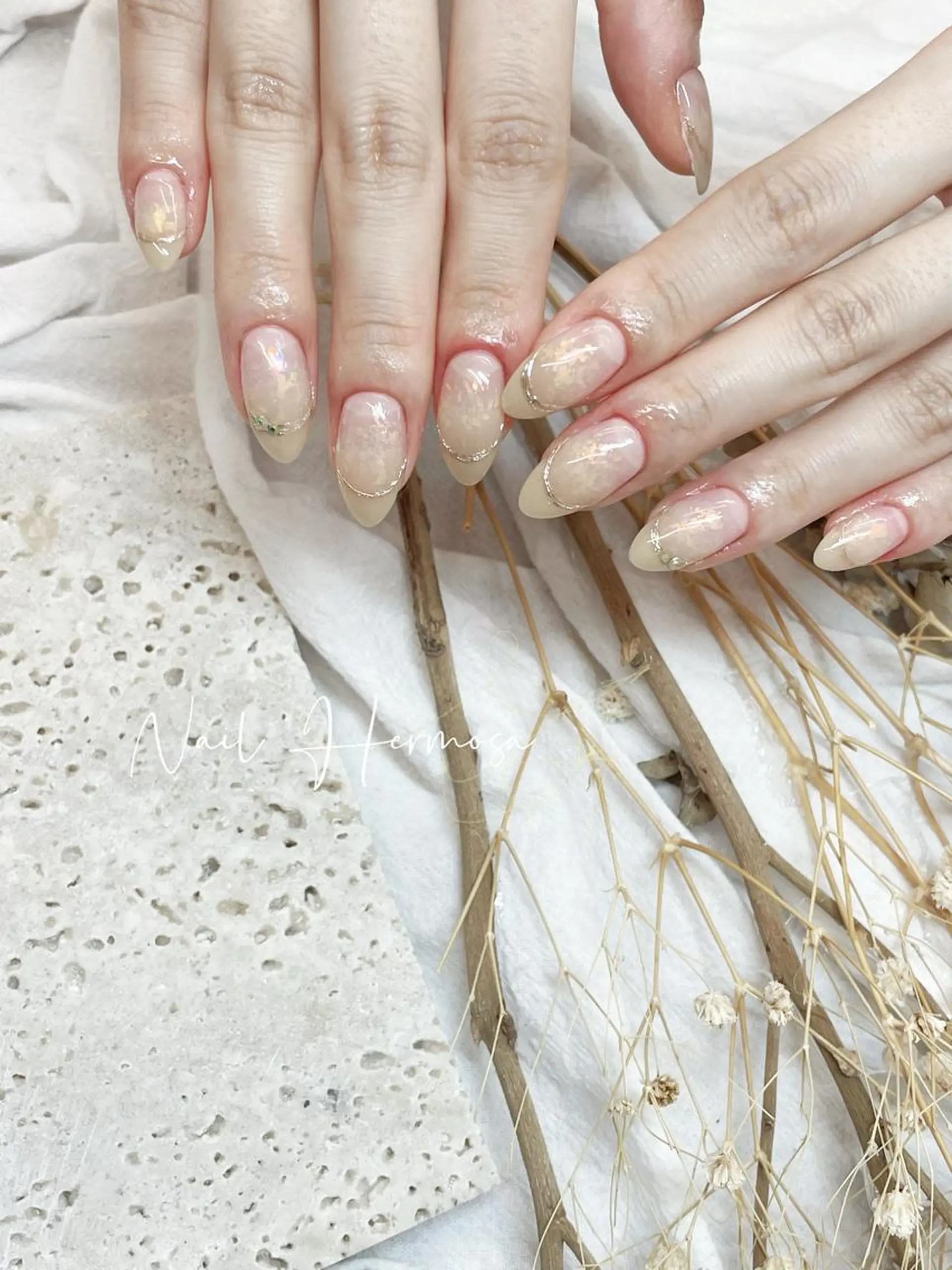 ネイル 桜ネイル 長さ出し フラッシュネイル フラワーネイル フットネイル ハンドネイル ネイル エルモサのネイルデザイン