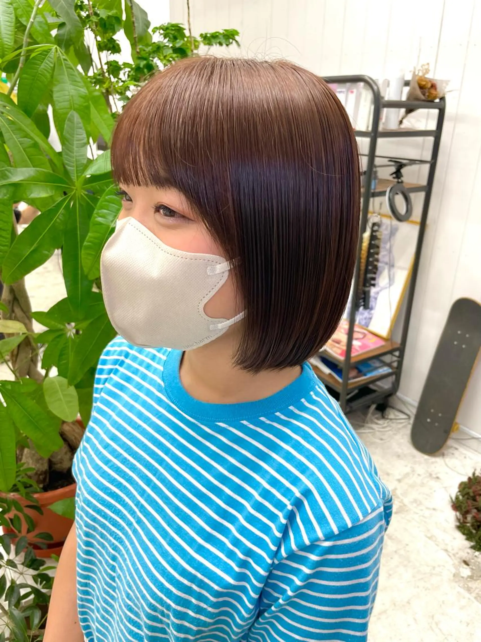 ショート カラー ブリーチ ブリーチなしカラー オレンジ じゅんな VENICE/船橋駅のヘアスタイル