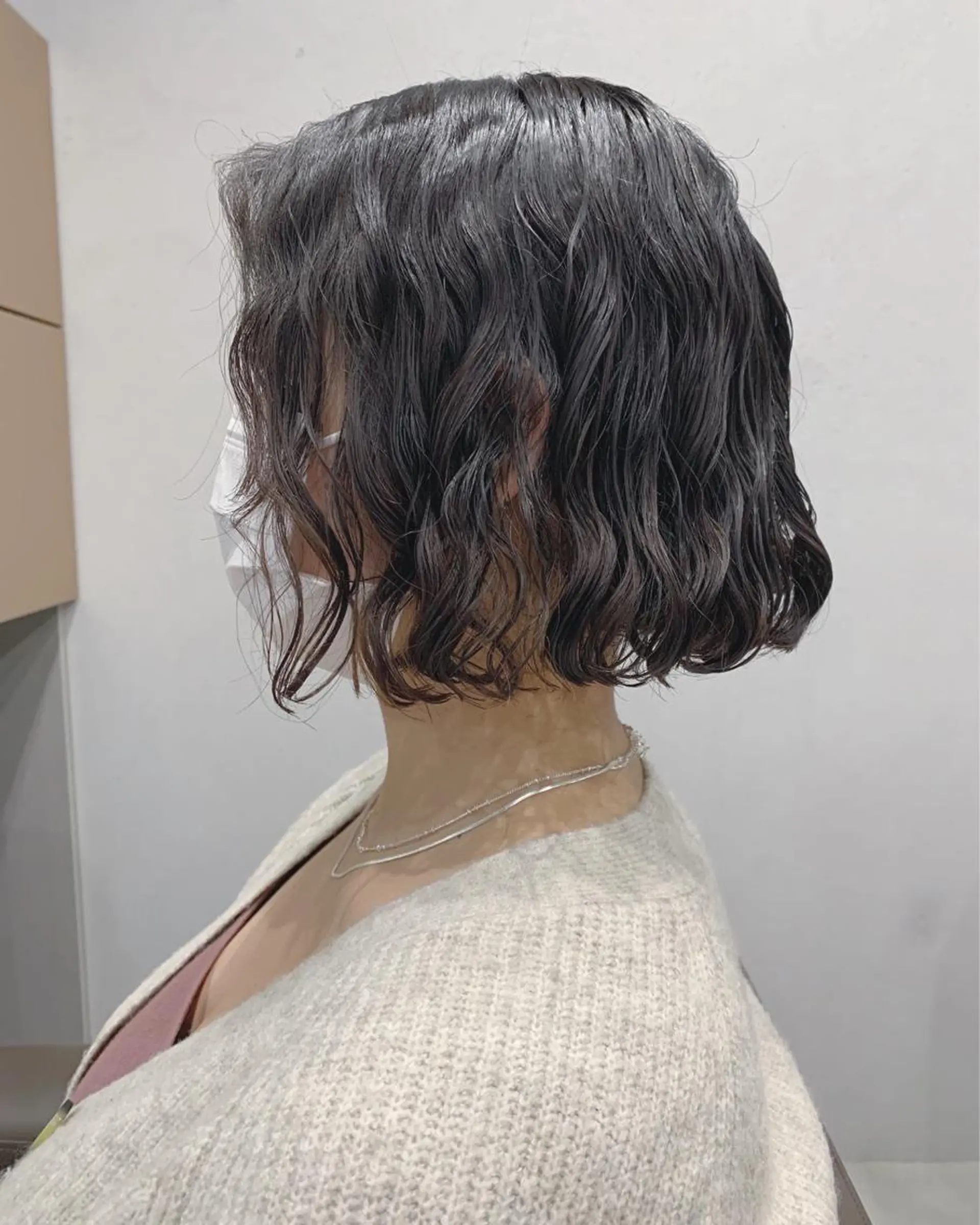 カラー パーマ ボブパーマコテ巻き風 パーマNo1深江秀平のヘアスタイル