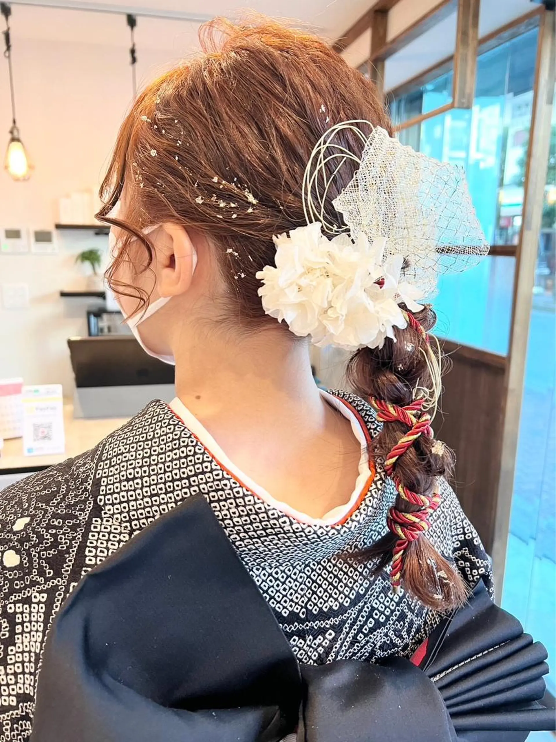 ヘアアレンジ 着物ヘア Hair&Make Nahoのマツエク・マツパデザイン