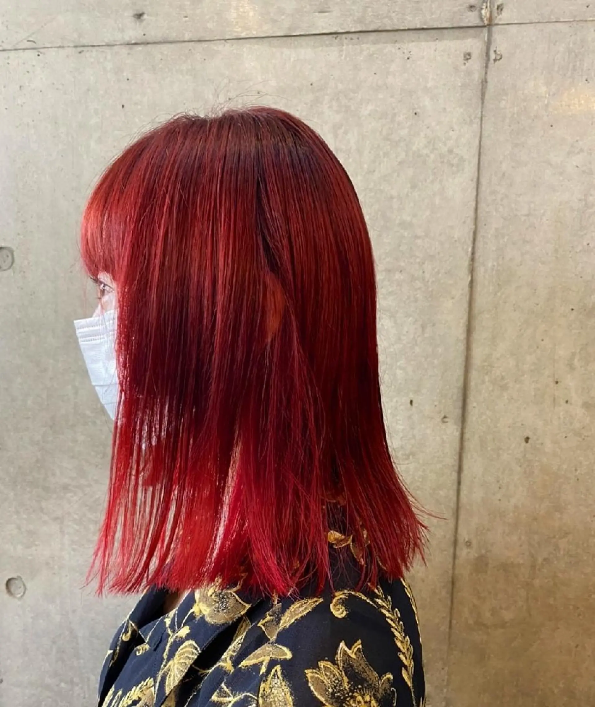 セミロング カラー カット ヘアカラー 小田川 竜也のヘアスタイル