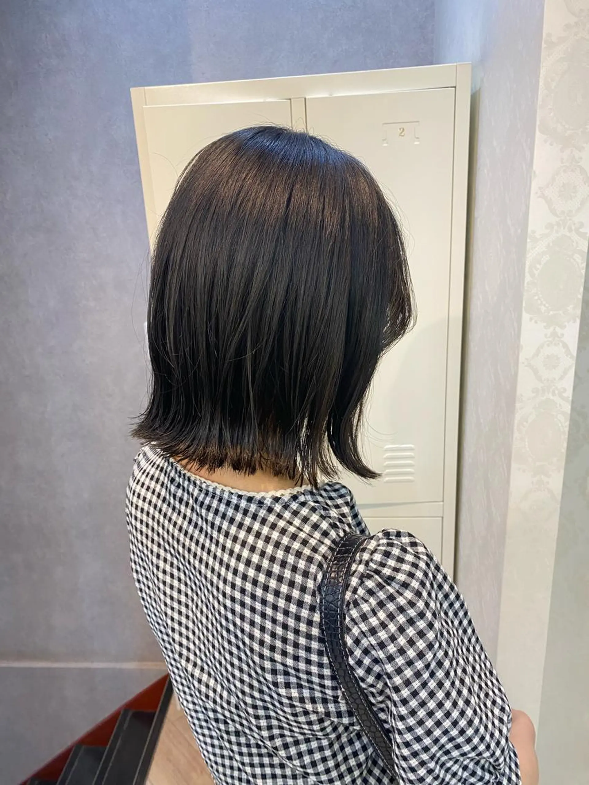 ミディアム 切りっぱなしボブ ボブ ココロ☀️ CLUTCH天王寺店のヘアスタイル