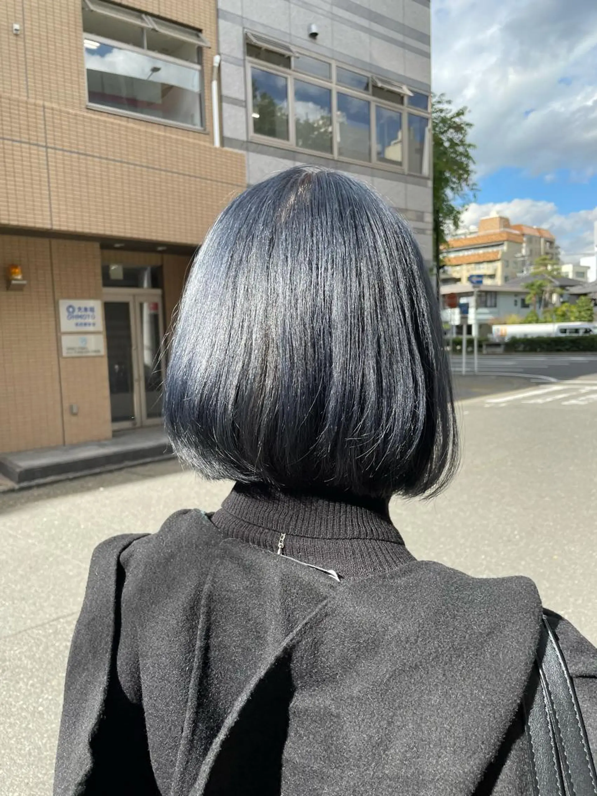 ミディアム カラー ブリーチ ブルーカラー ケアブリーチ ネイビーカラー 🫧ヒシダアキ taboo.i🫧のヘアスタイル